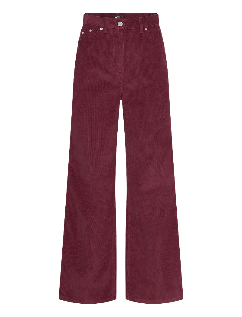 Tommy Jeans - TJW CLAIRE FINE CORD PANT - vida jeans - deep rouge - 0