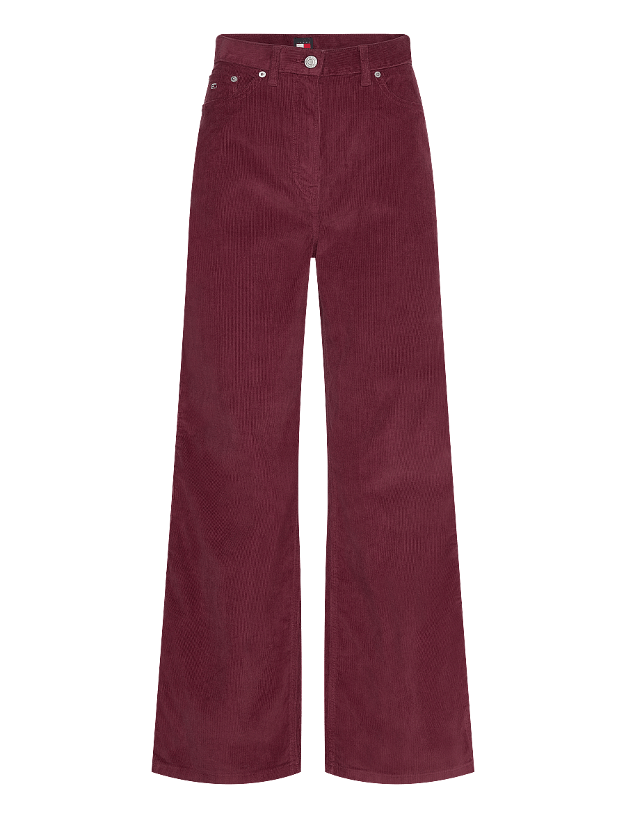 Tommy Jeans - TJW CLAIRE FINE CORD PANT - deep rouge - 0