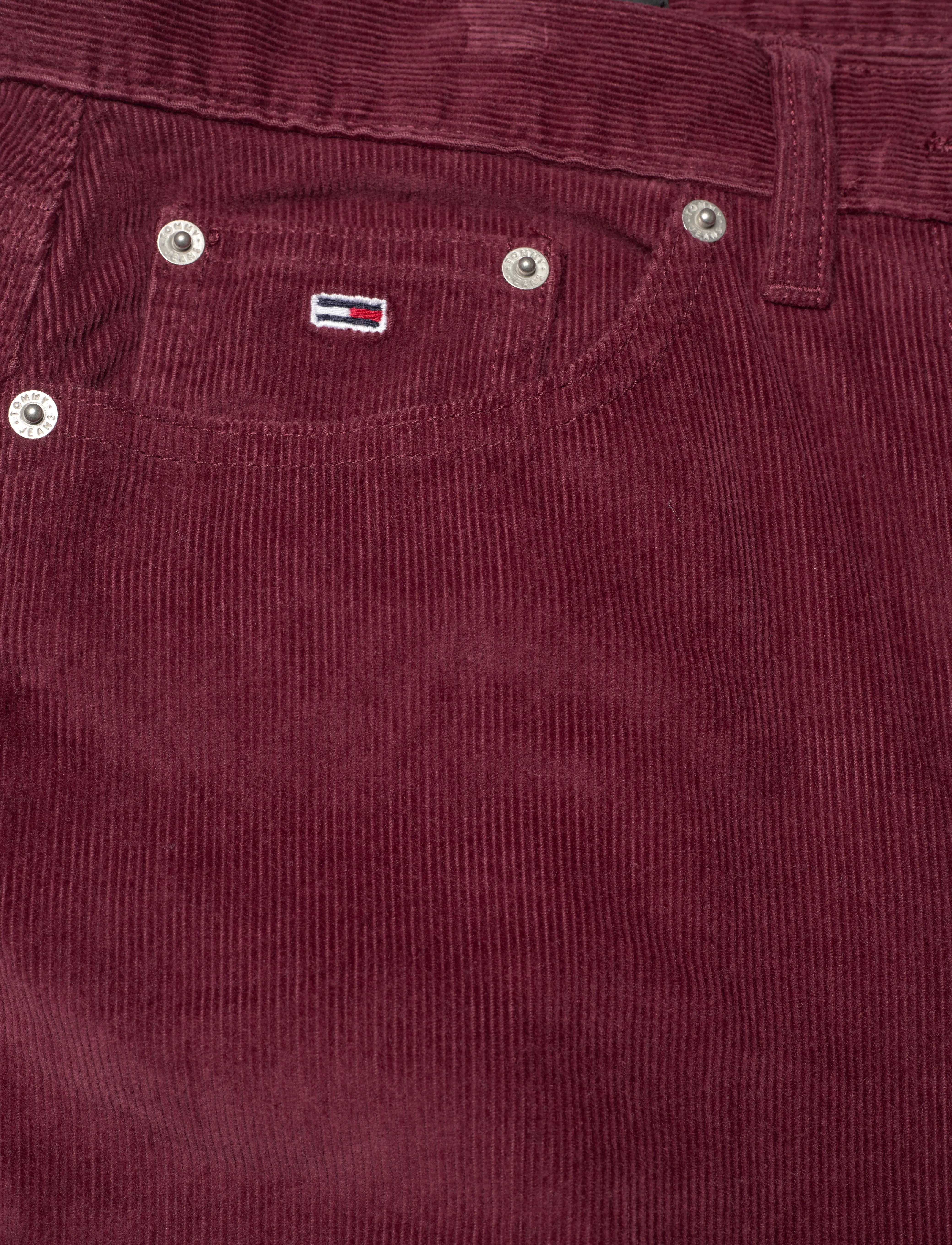 Tommy Jeans - TJW CLAIRE FINE CORD PANT - deep rouge - 2