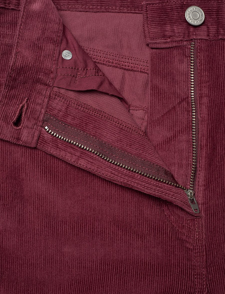 Tommy Jeans - TJW CLAIRE FINE CORD PANT - deep rouge - 3