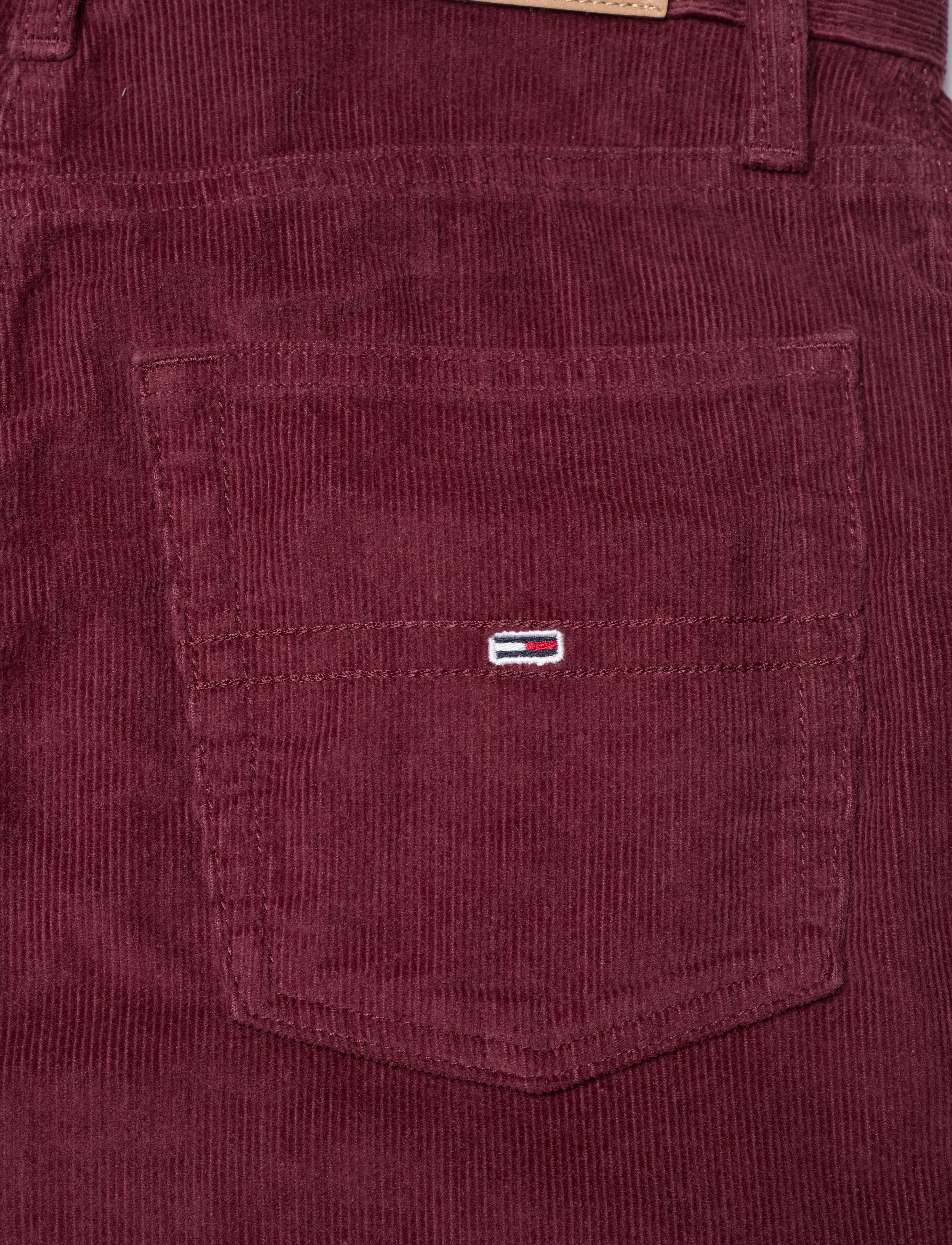 Tommy Jeans - TJW CLAIRE FINE CORD PANT - deep rouge - 4