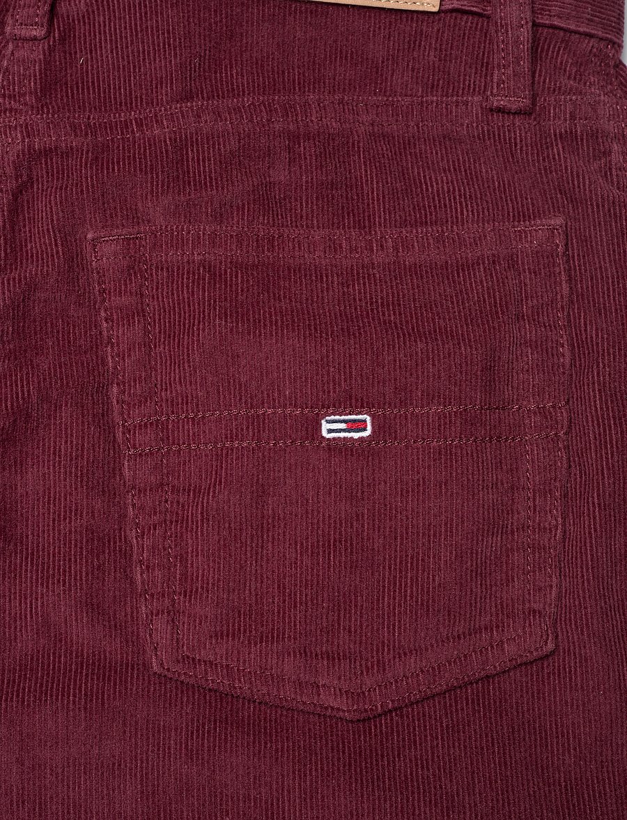 Tommy Jeans - TJW CLAIRE FINE CORD PANT - deep rouge - 4