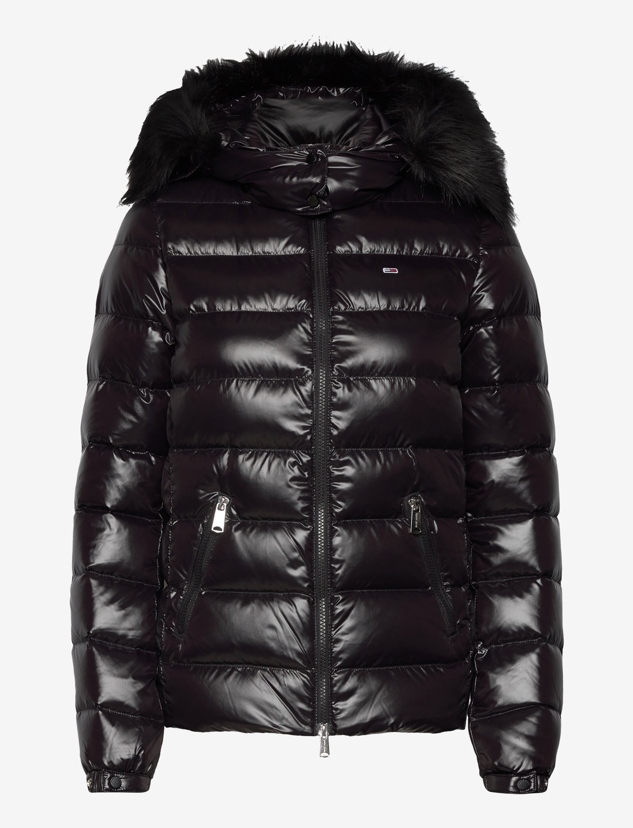 Tommy Jeans - TJW TONAL HOODED DOWN JACKET - daunenjacken - black - 0
