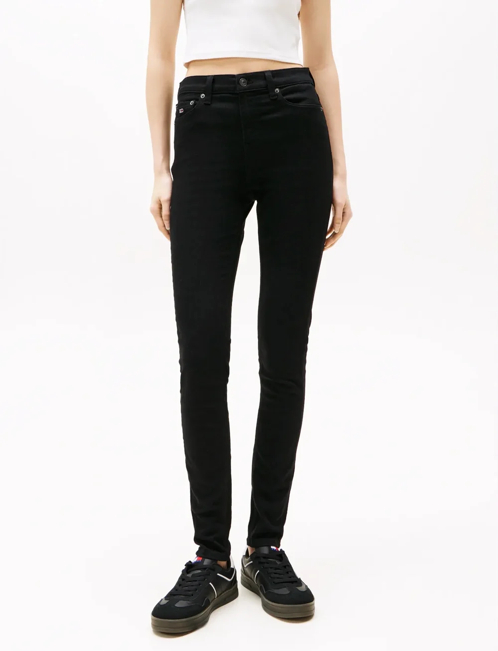 Tommy Jeans - NORA MD SKN DH4288 - skinny jeans - denim black - 0