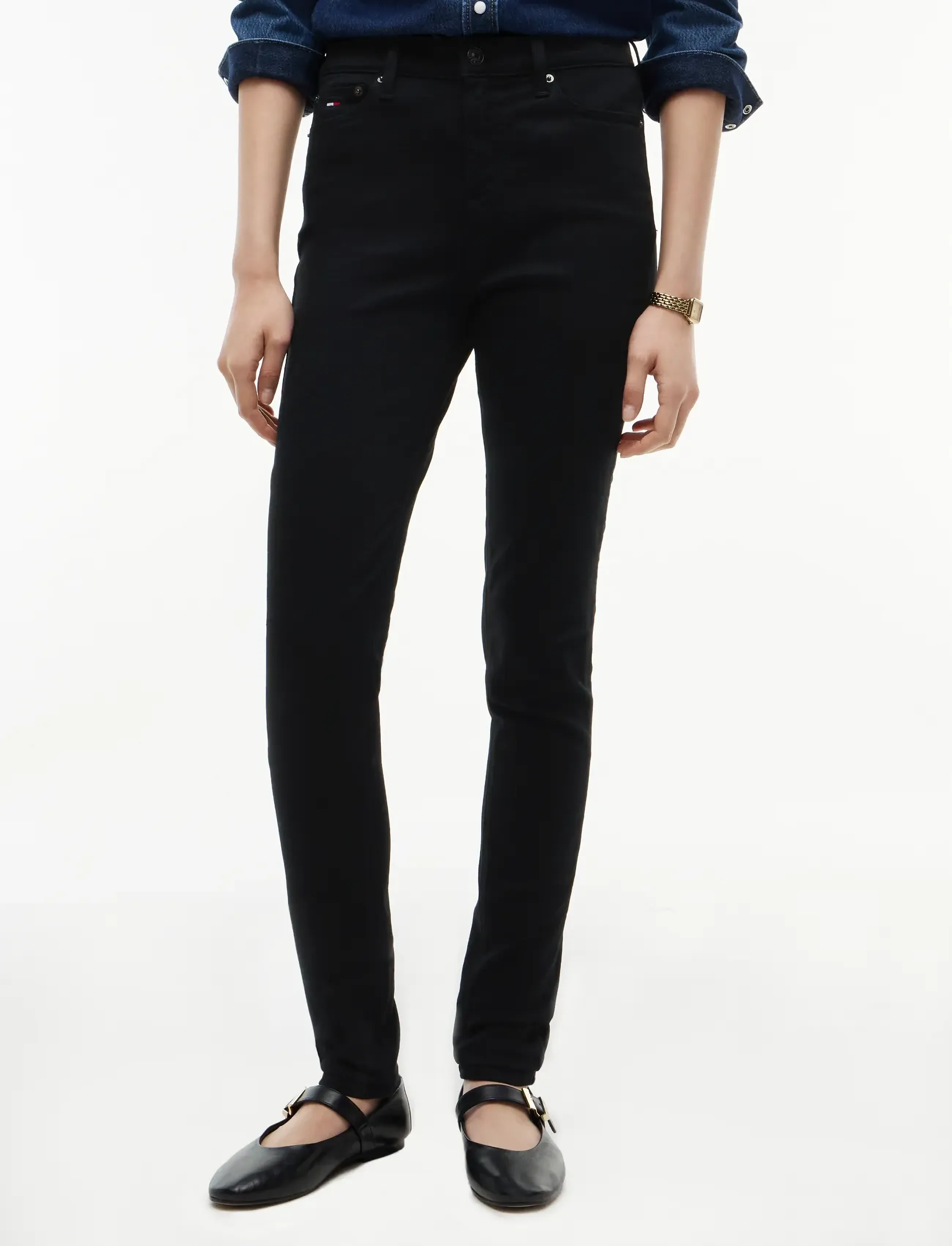 Tommy Jeans NORA MD SKN DH4288 - Jeans - DENIM BLACK / black