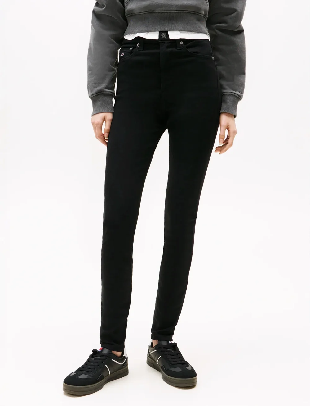 Tommy Jeans - SYLVIA HGH SKN DH4288 - skinny jeans - denim black - 0