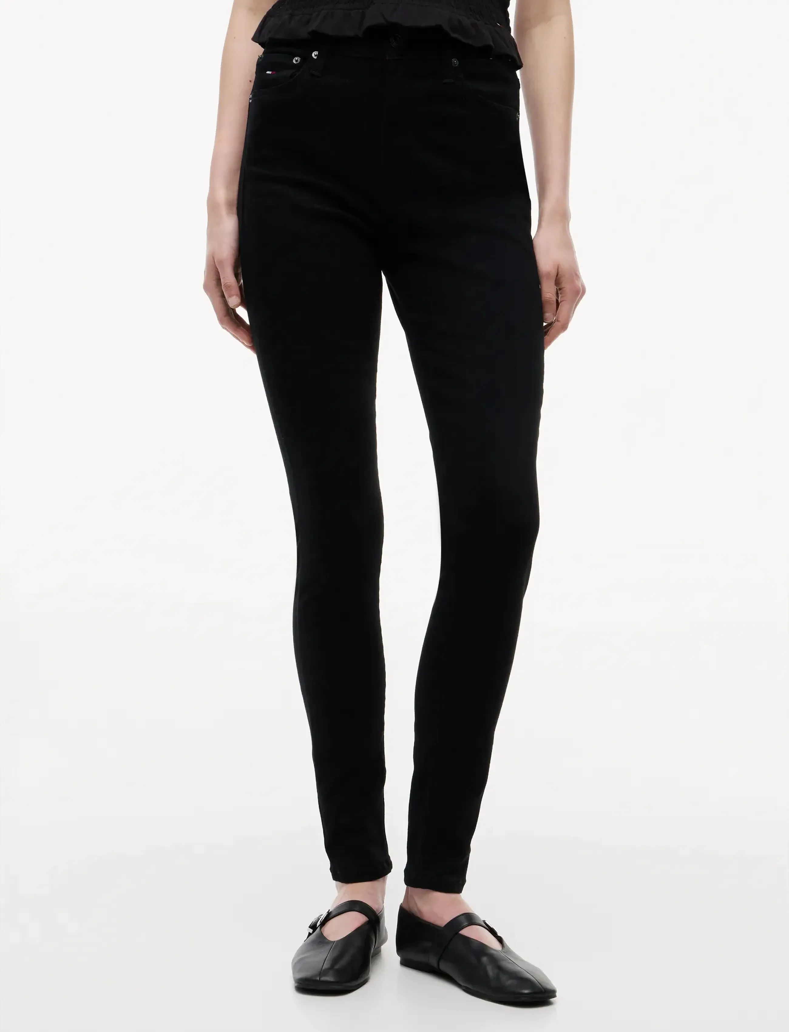 Tommy Jeans SYLVIA HGH SKN DH4288 - Skinny Jeans - DENIM BLACK / black