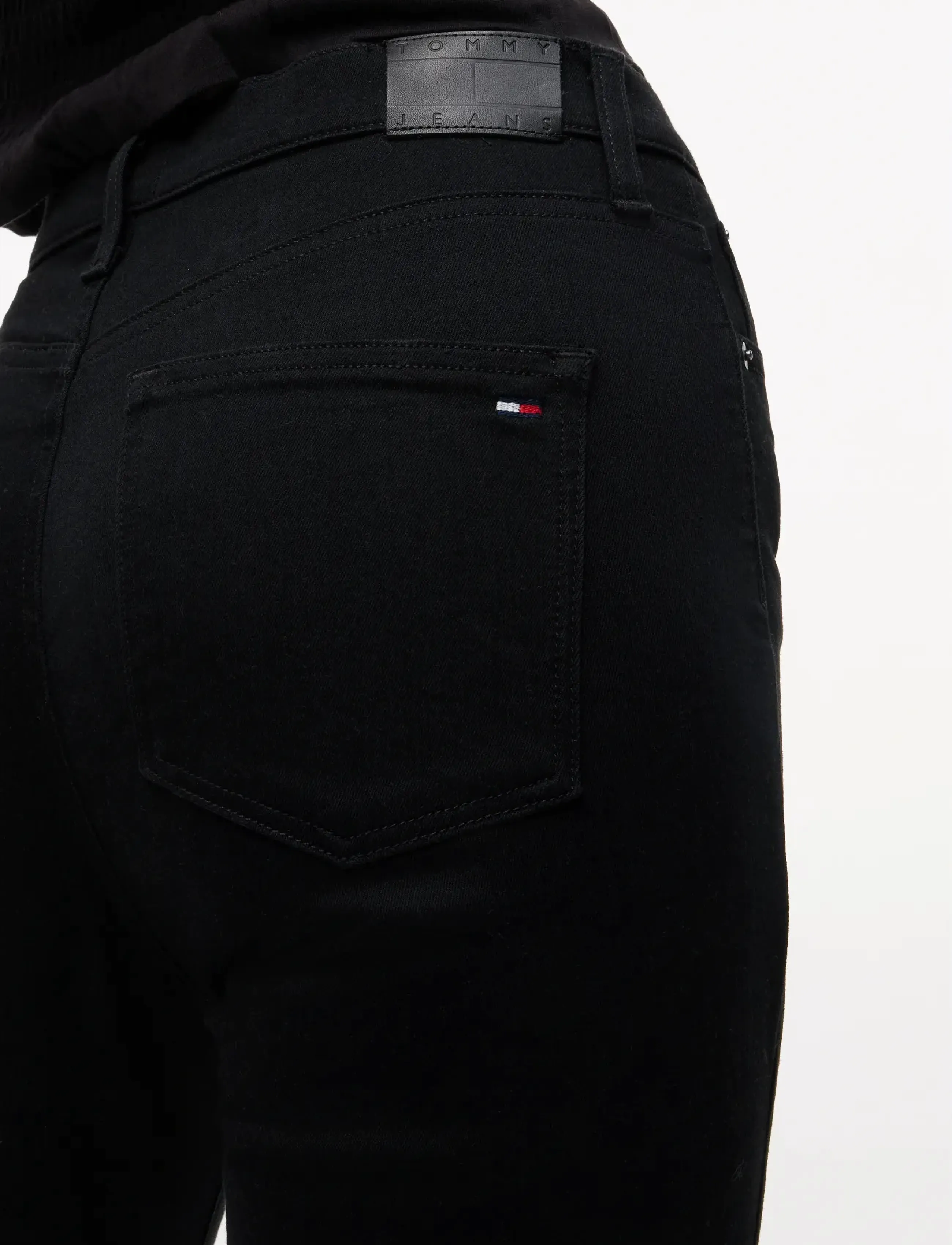 Tommy Jeans - SYLVIA HGH SKN DH4288 - kitsad teksad - denim black - 5
