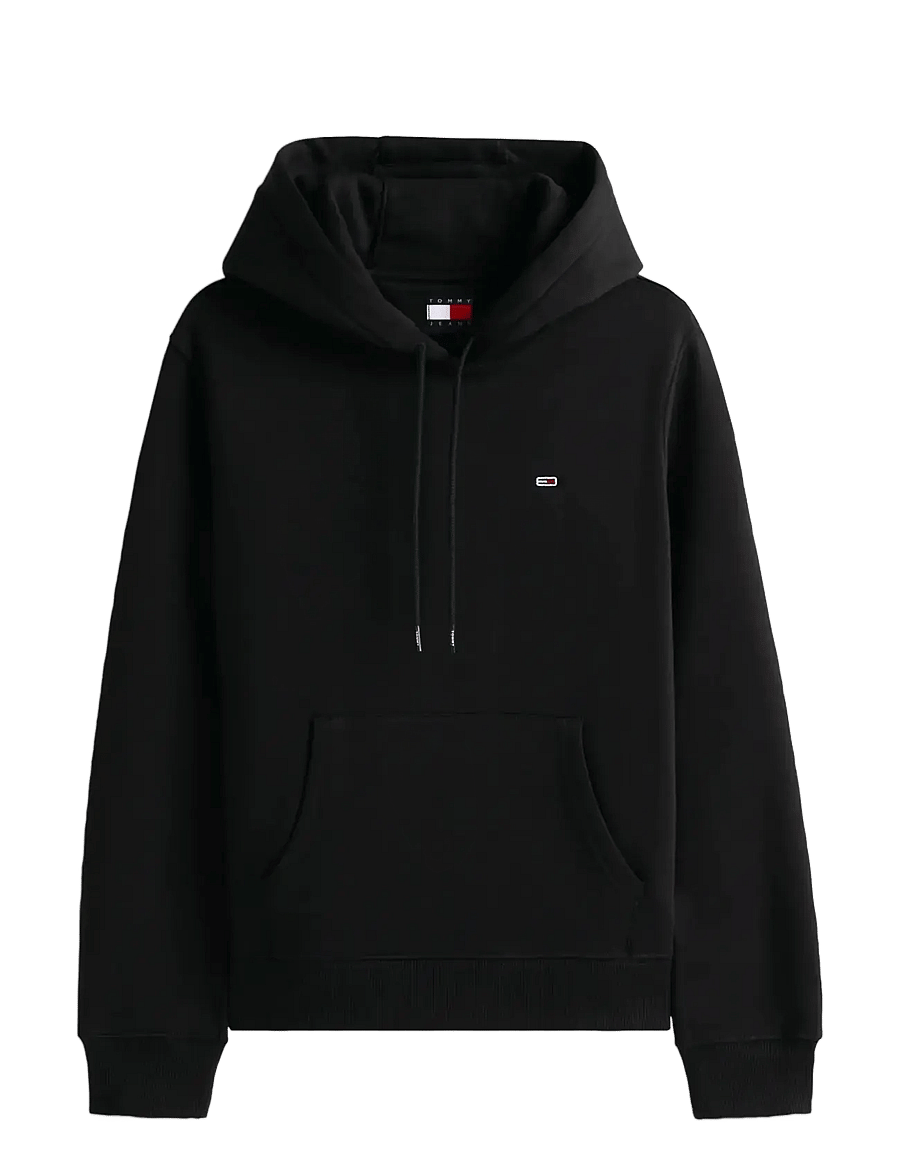 Tommy Jeans - TJW REG S FLAG HOODIE - hoodies - black - 1
