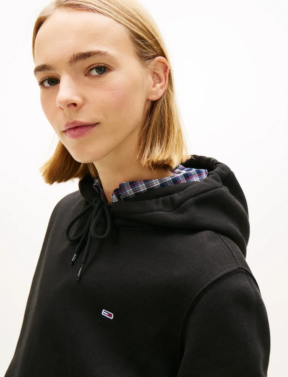 Tommy Jeans - TJW REG S FLAG HOODIE - hoodies - black - 4