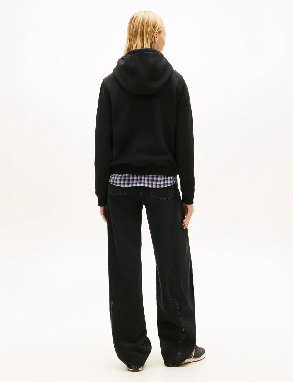 Tommy Jeans - TJW REG S FLAG HOODIE - hoodies - black - 5