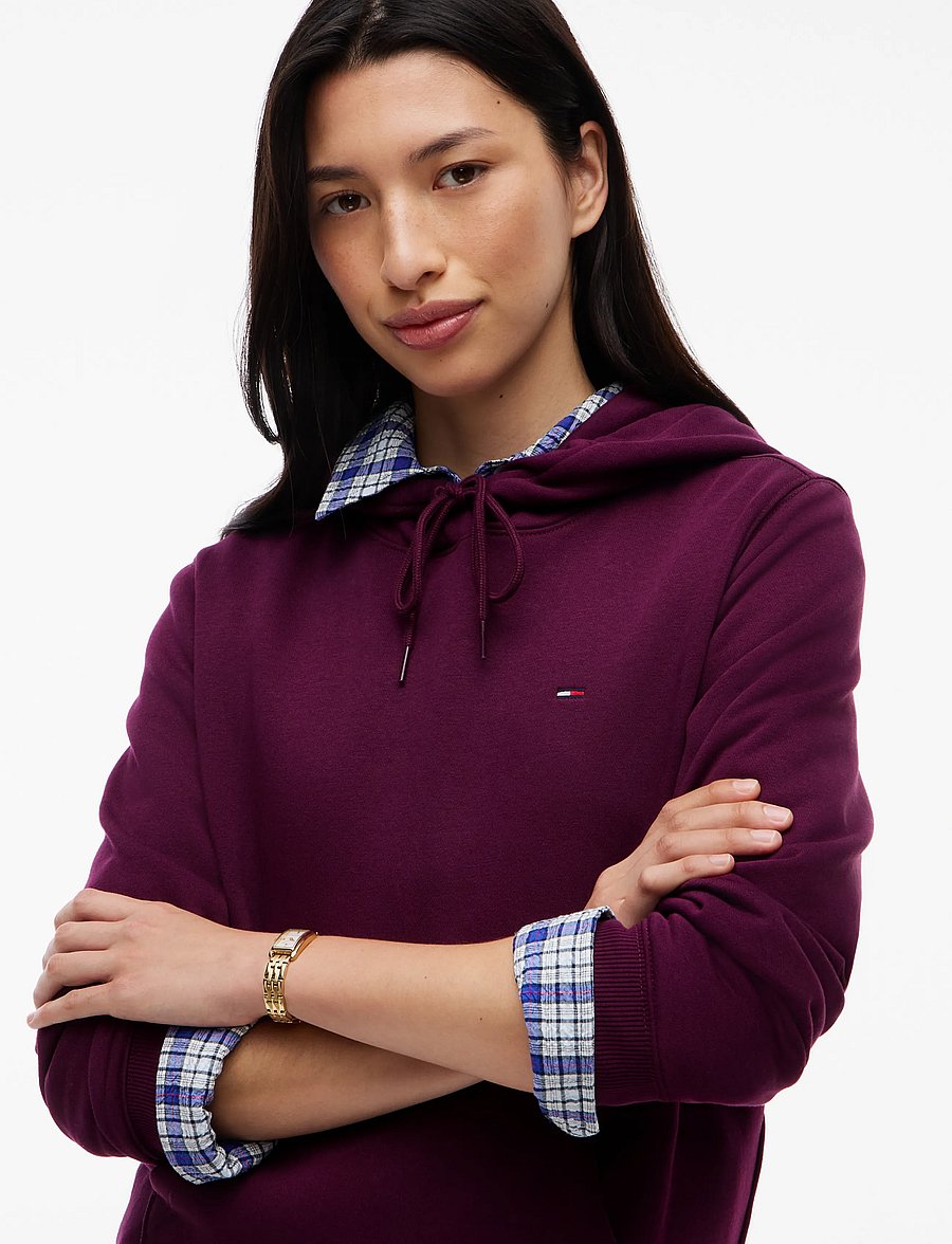 Tommy Jeans - TJW REG S FLAG HOODIE - kapuzenpullover - calypso berry - 3