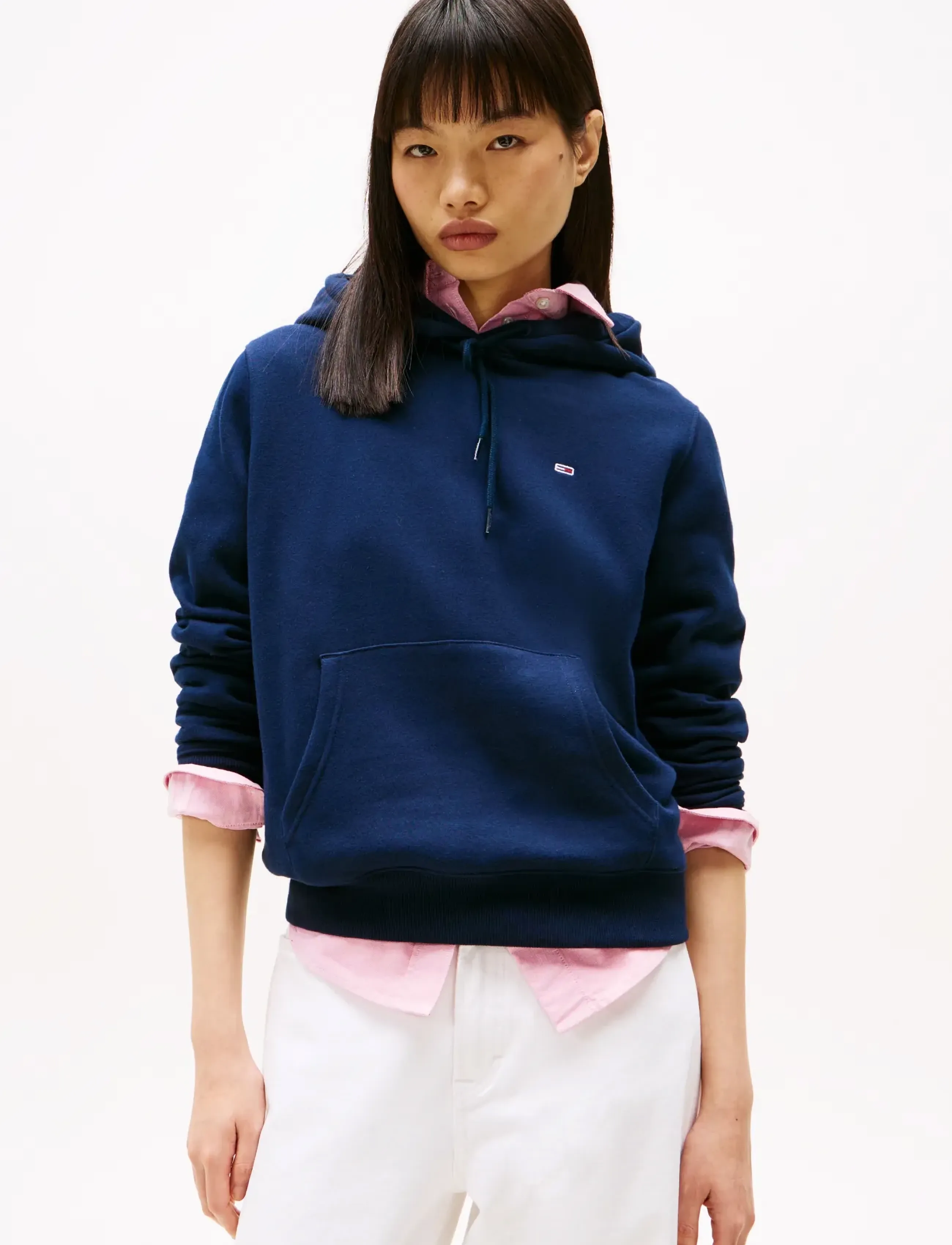 Tommy Jeans - TJW REG S FLAG HOODIE - kapuutsiga pusad - dark night navy - 4