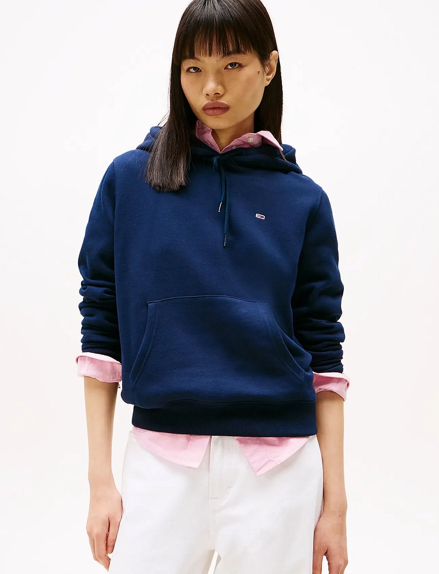 Tommy Jeans - TJW REG S FLAG HOODIE - kapuutsiga pusad - dark night navy - 4