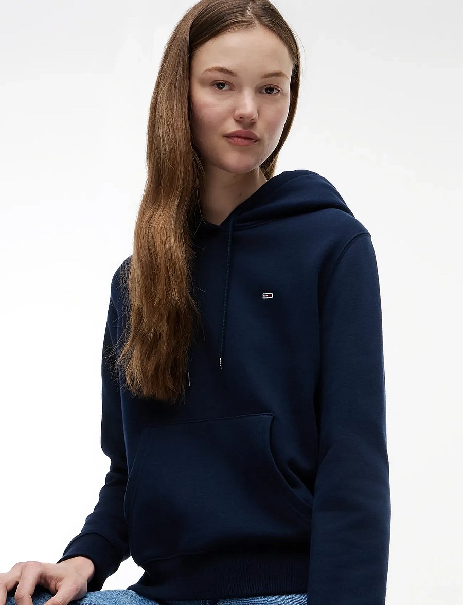 Tommy Jeans - TJW REG S FLAG HOODIE - kapuutsiga pusad - dark night navy - 5