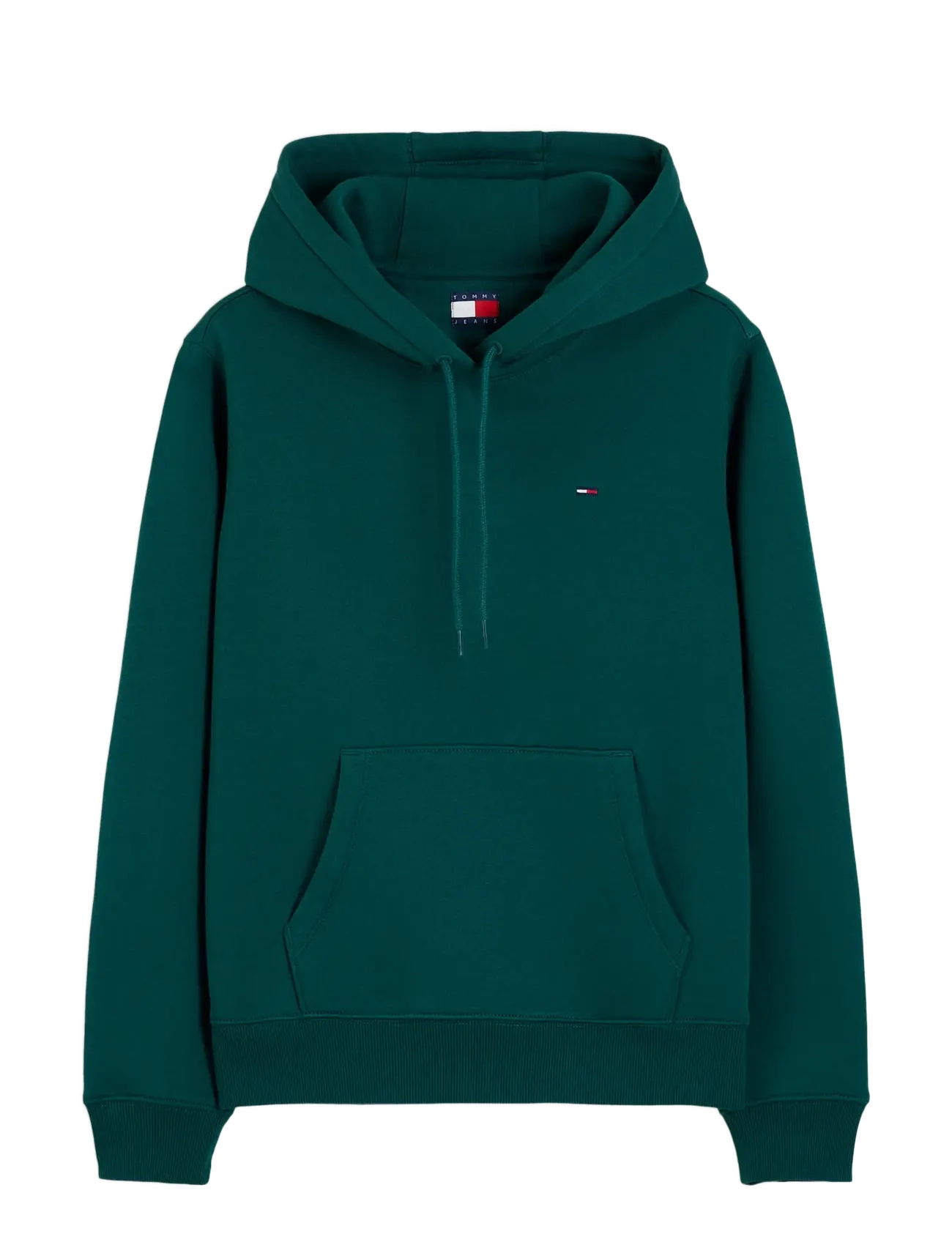 Tommy Jeans TJW REG S FLAG HOODIE - Kapuutsiga pusad - ELEGANT GREEN / green