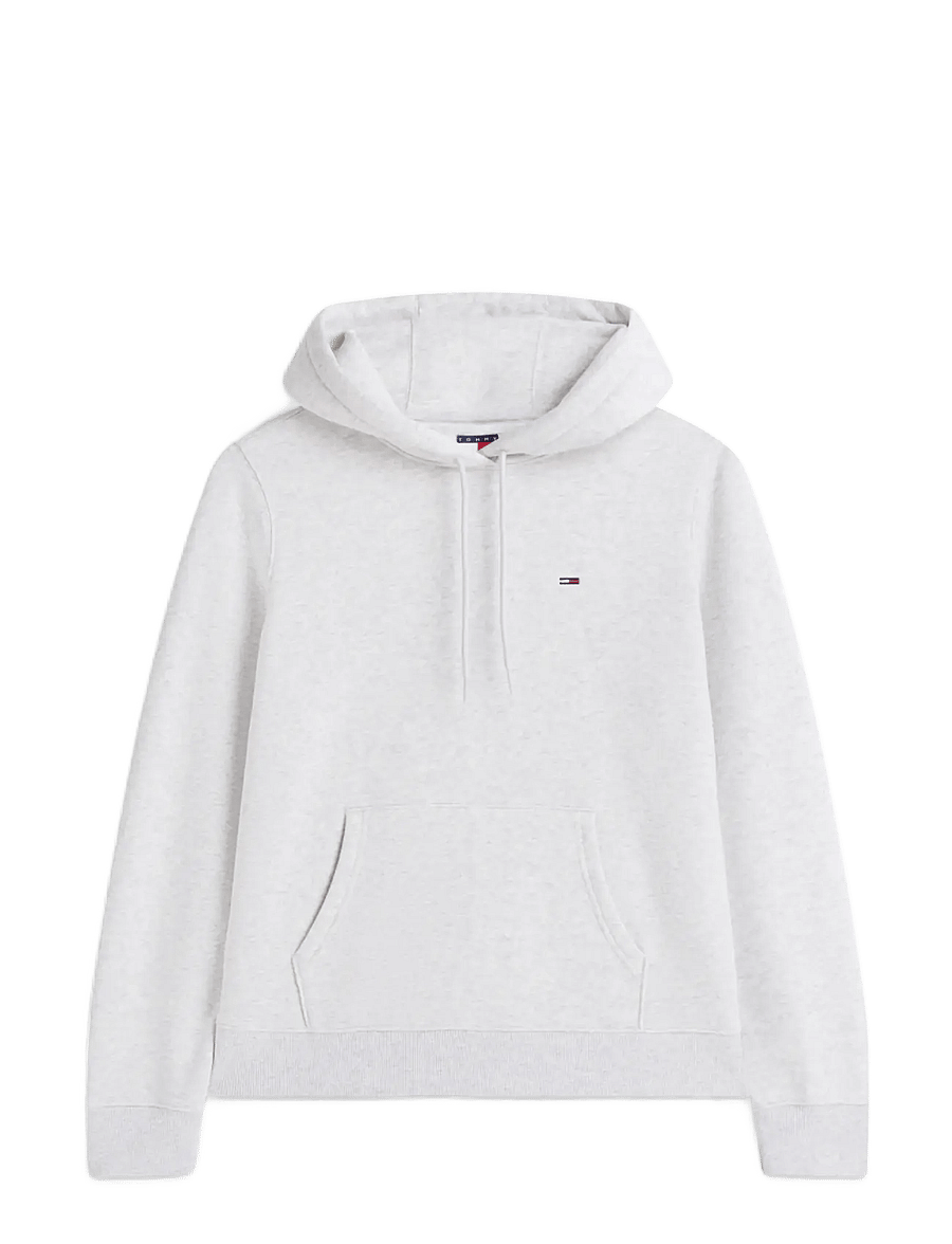 Tommy Jeans - TJW REG S FLAG HOODIE - hoodies - ice grey heather - 1