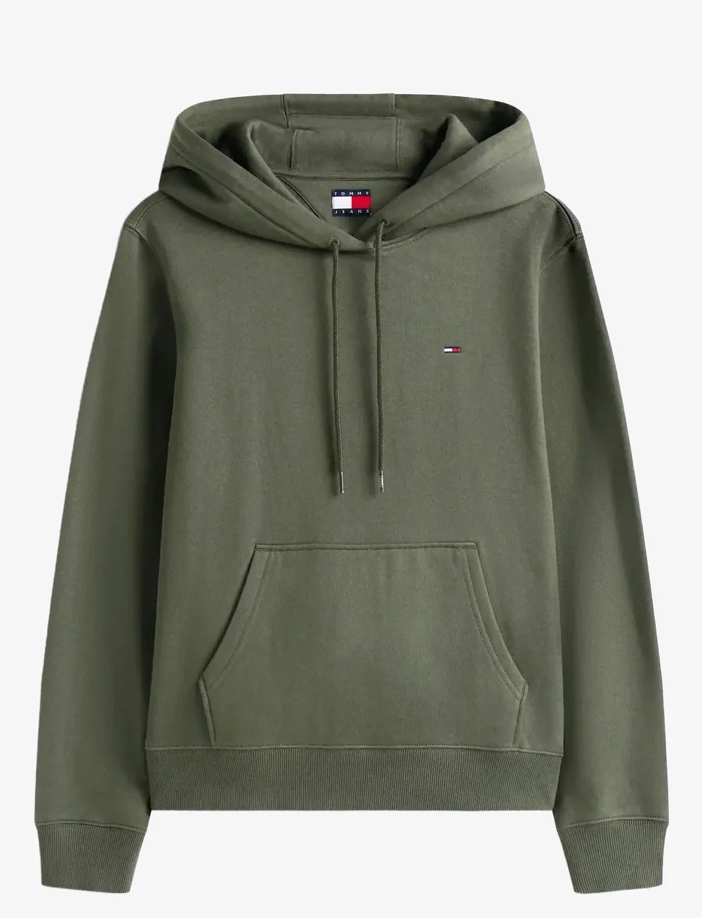 Tommy Jeans - TJW REG S FLAG HOODIE - kapuutsiga dressipluusid - pewter green - 1