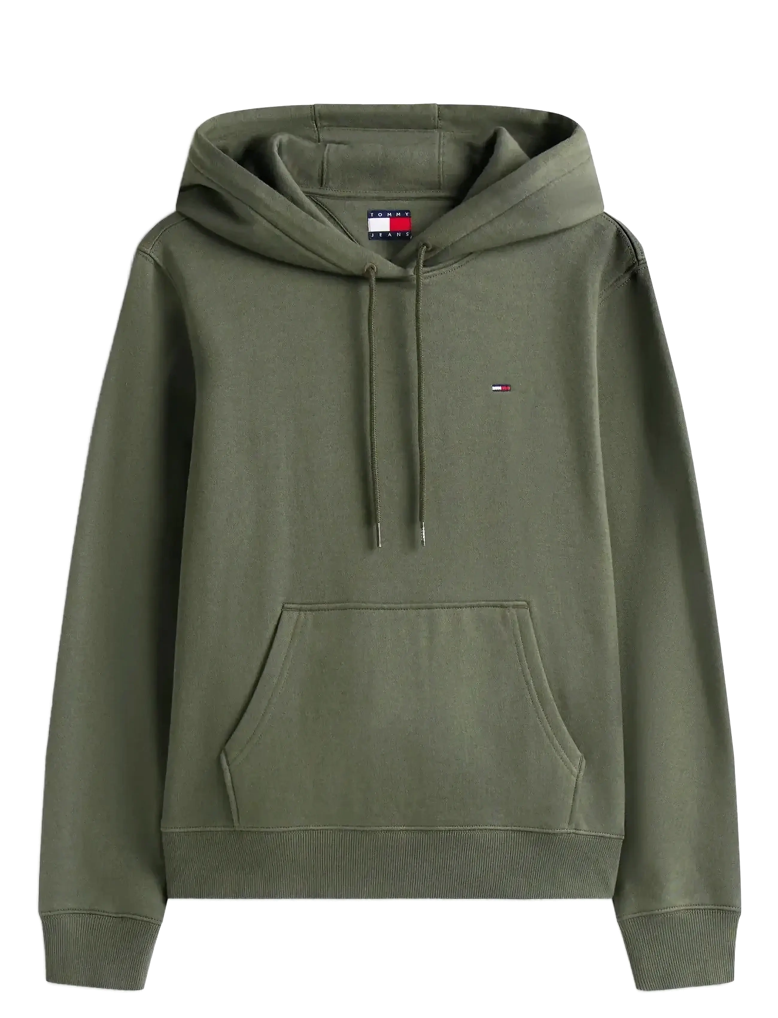 Tommy Jeans - TJW REG S FLAG HOODIE - hættetrøjer - pewter green - 1