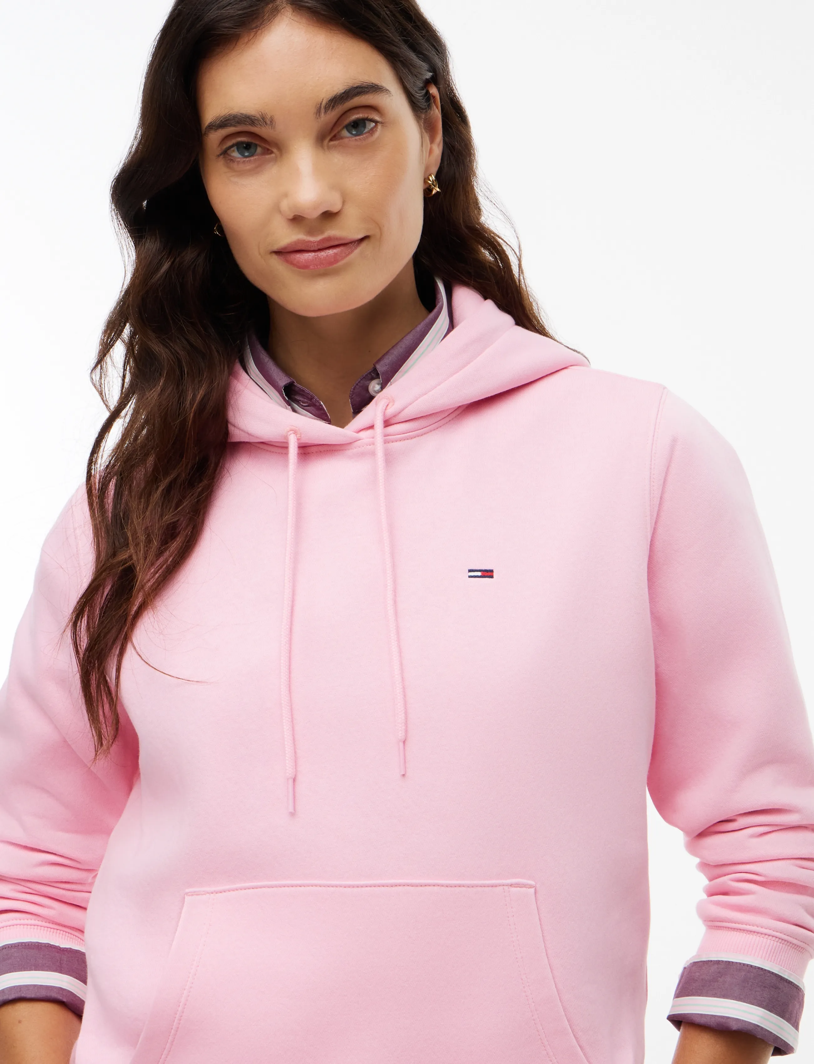 Tommy Jeans - TJW REG S FLAG HOODIE - hættetrøjer - pink sugar - 3