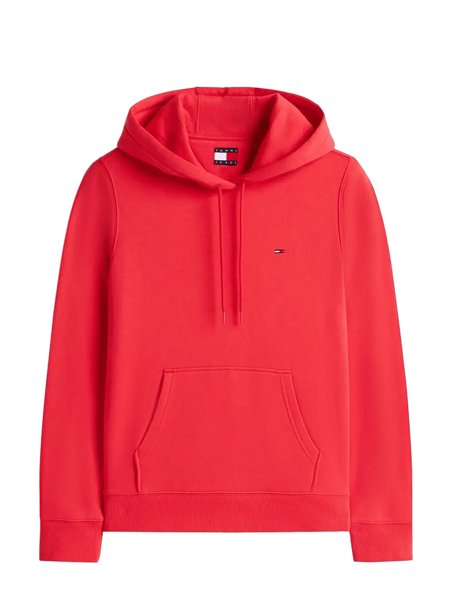 Tommy Jeans - TJW REG S FLAG HOODIE - kapuutsiga pusad - red alert - 1