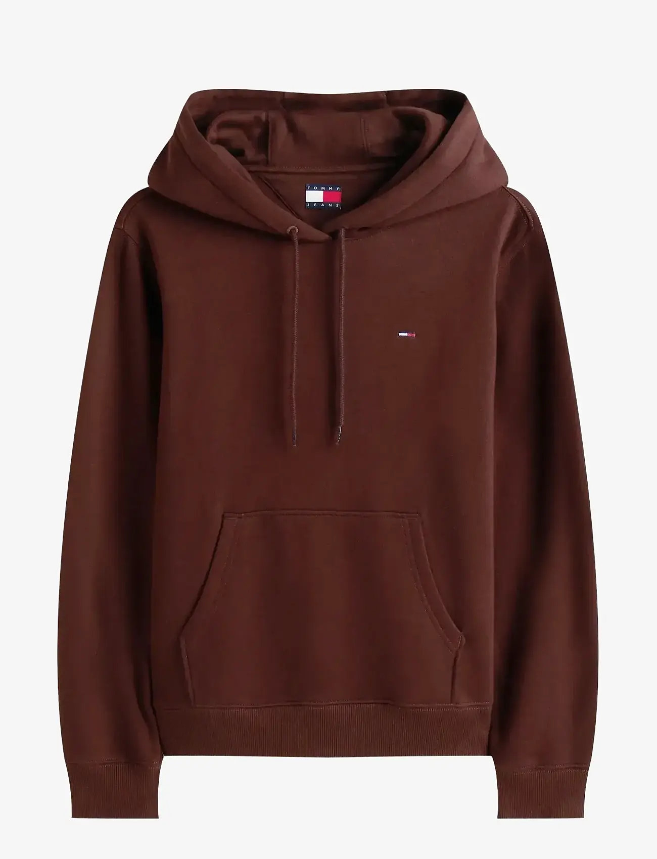Tommy Jeans - TJW REG S FLAG HOODIE - kapuzenpullover - rich brown - 1