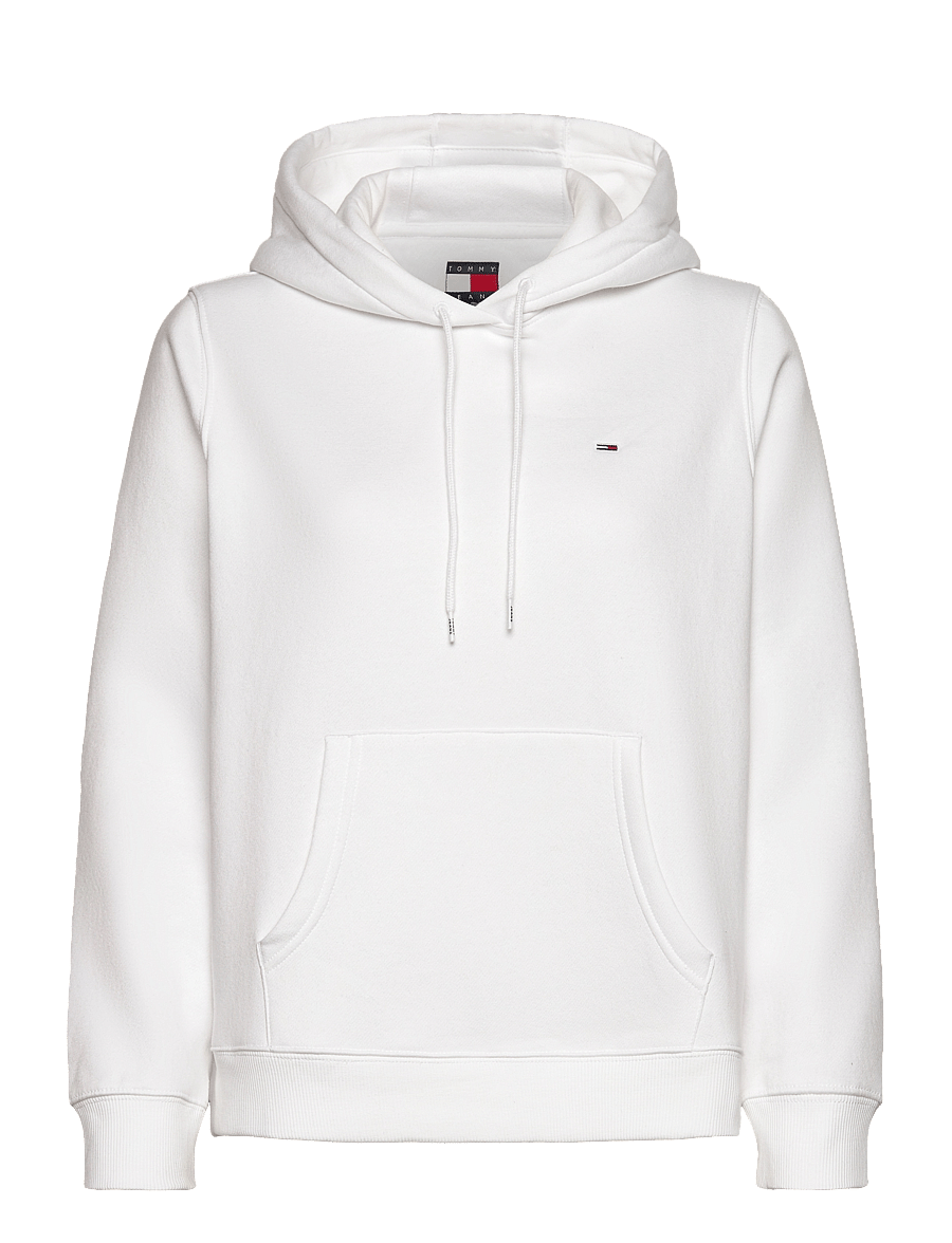 Tommy Jeans - TJW REG S FLAG HOODIE - kapuutsiga pusad - white - 1
