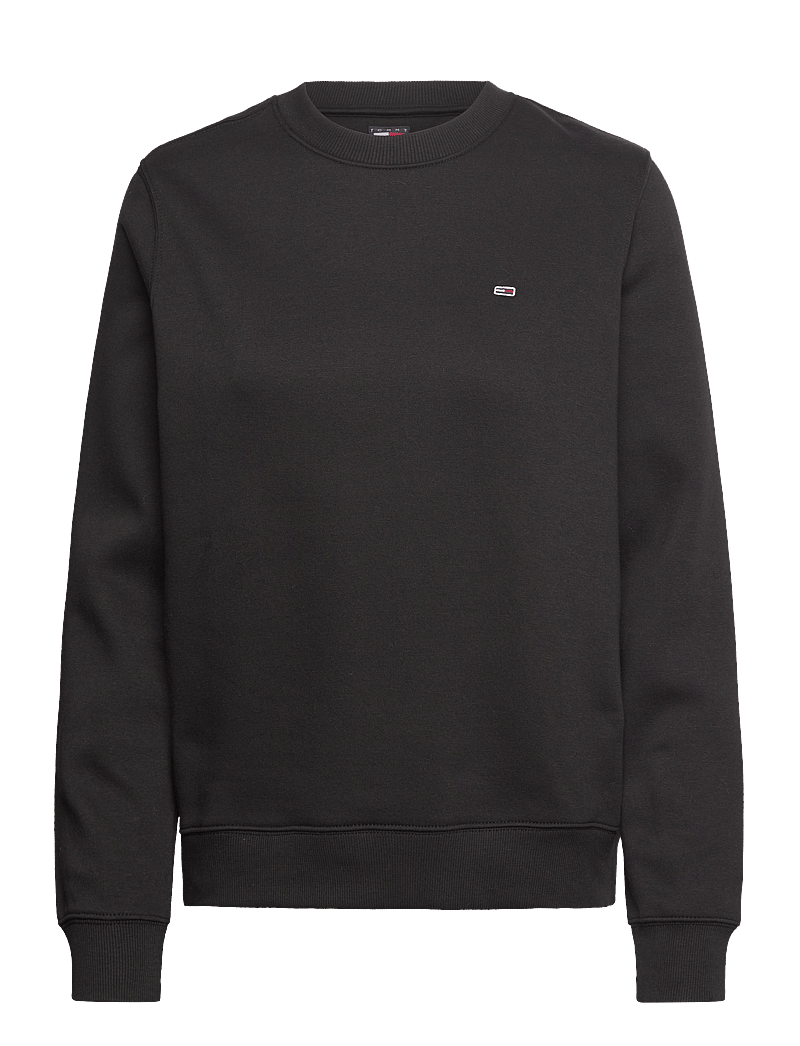 Tommy Jeans - TJW REG S FLAG CREW - dressipluusid - black - 1