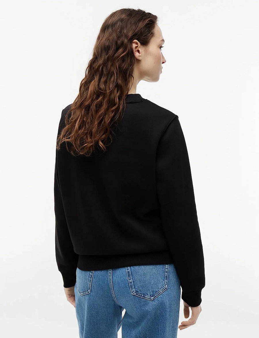 Tommy Jeans - TJW REG S FLAG CREW - everyday style - black - 3