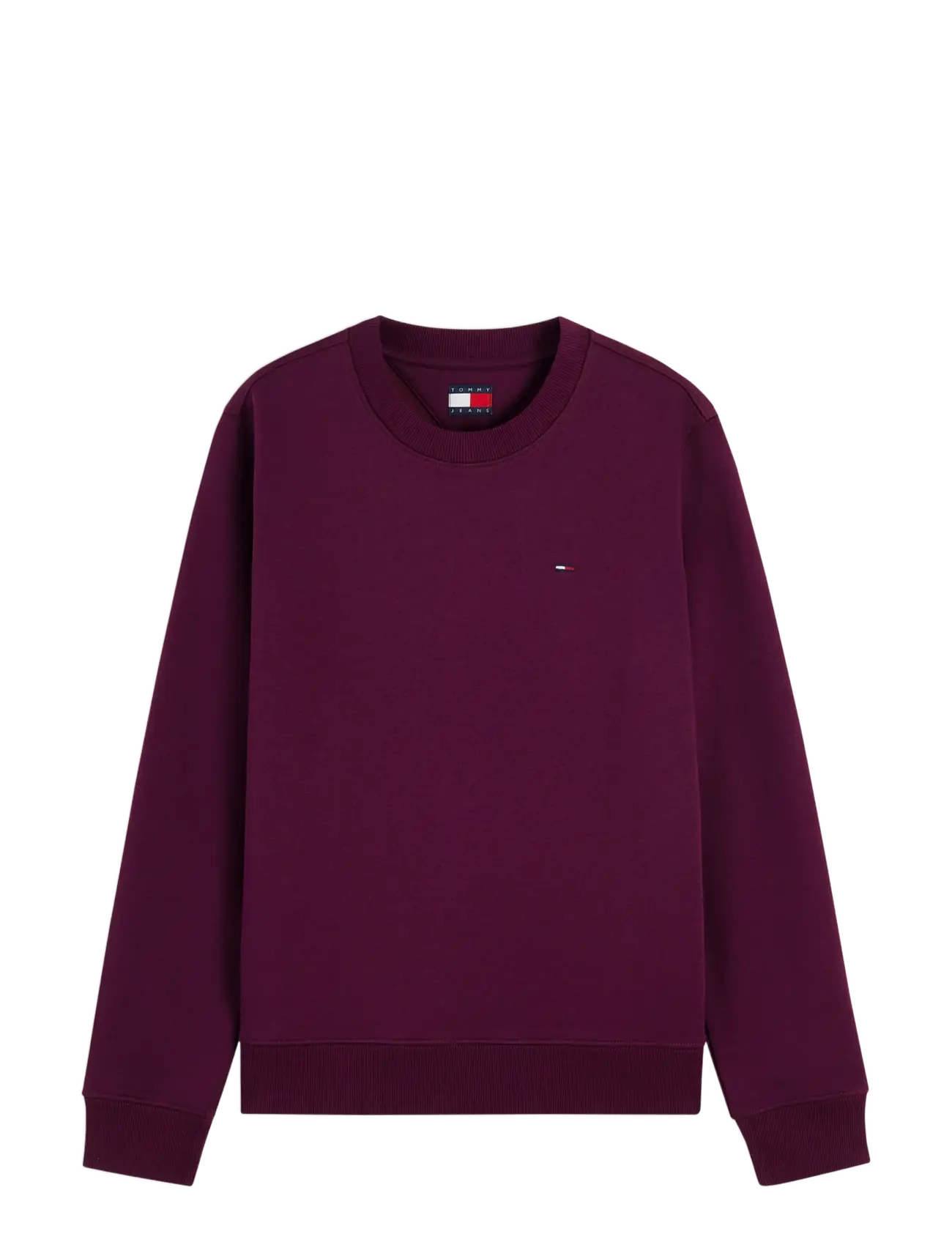 Tommy Jeans TJW REG S FLAG CREW - Kollektioner - CALYPSO BERRY / burgundy