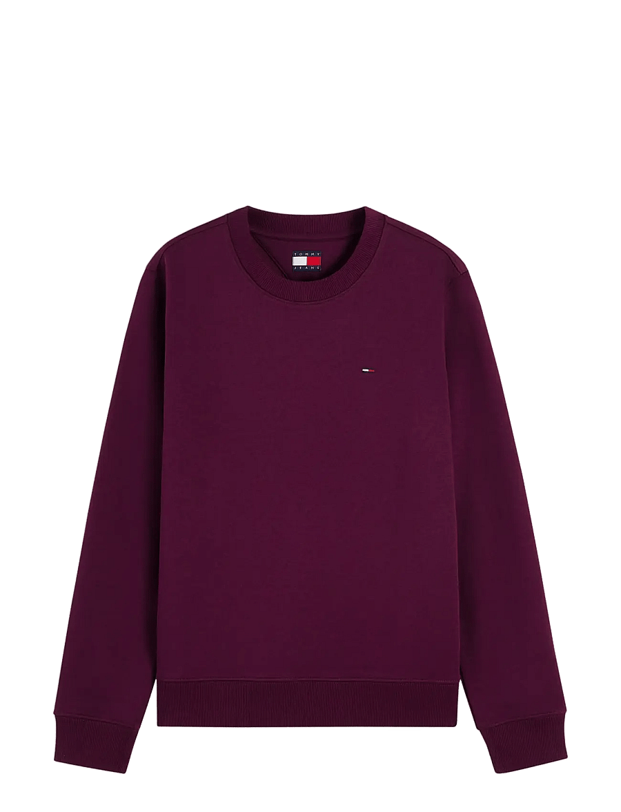 Tommy Jeans - TJW REG S FLAG CREW - vardagsstil - calypso berry - 1