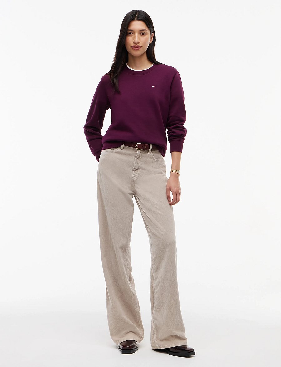 Tommy Jeans - TJW REG S FLAG CREW - vardagsstil - calypso berry - 4