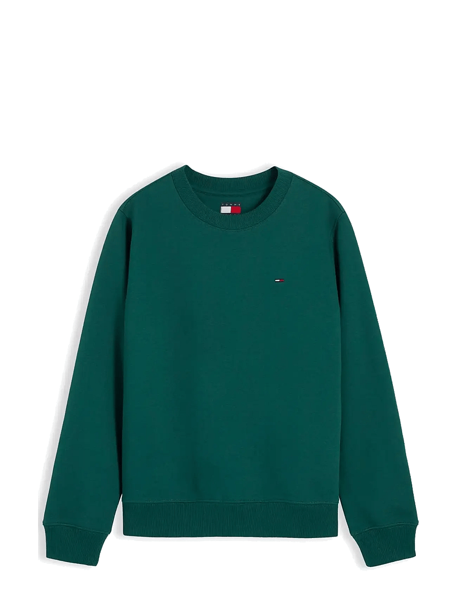 Tommy Jeans - TJW REG S FLAG CREW - everyday style - elegant green - 1