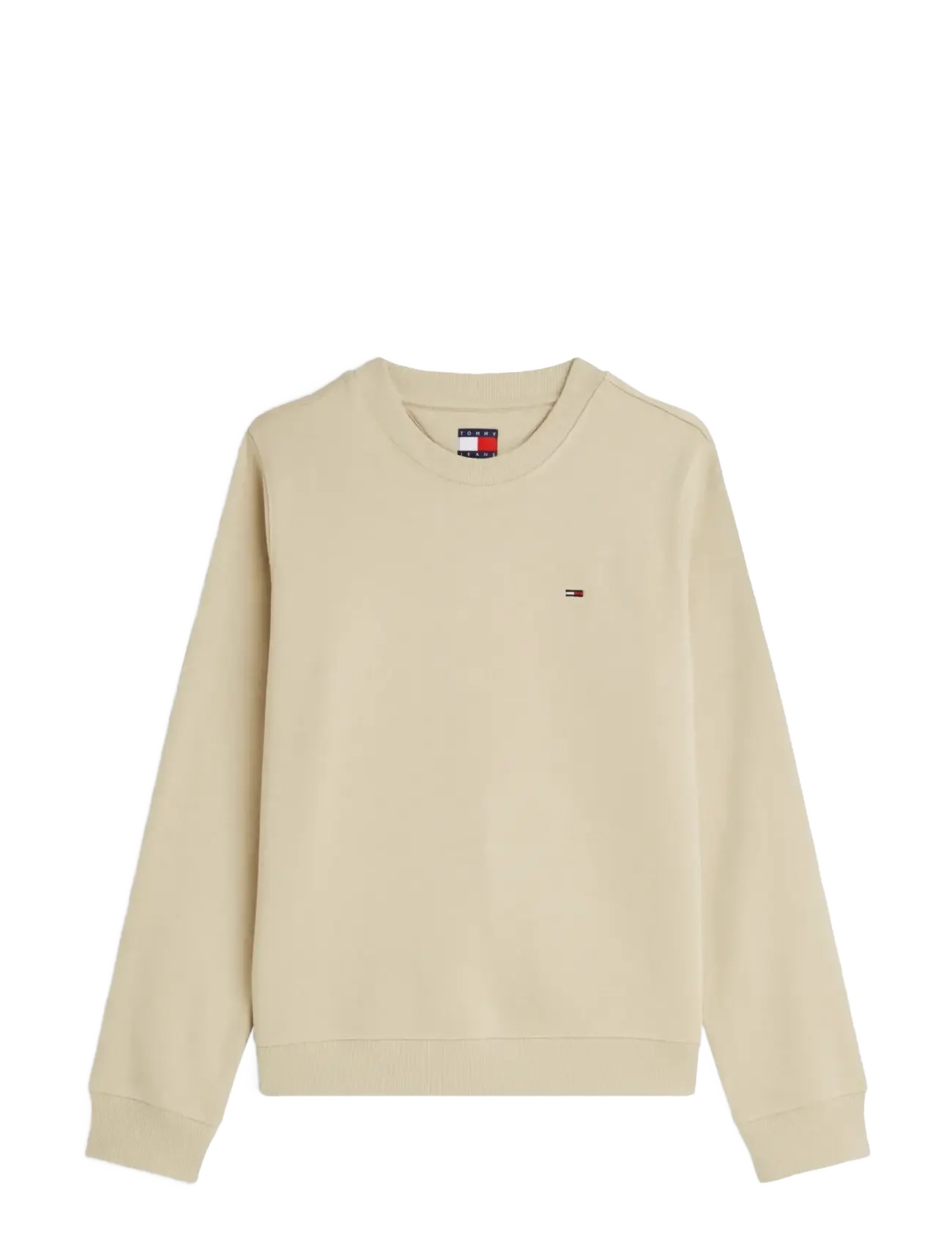 Tommy Jeans TJW REG S FLAG CREW - Riided - GENTLE GOLD / beige