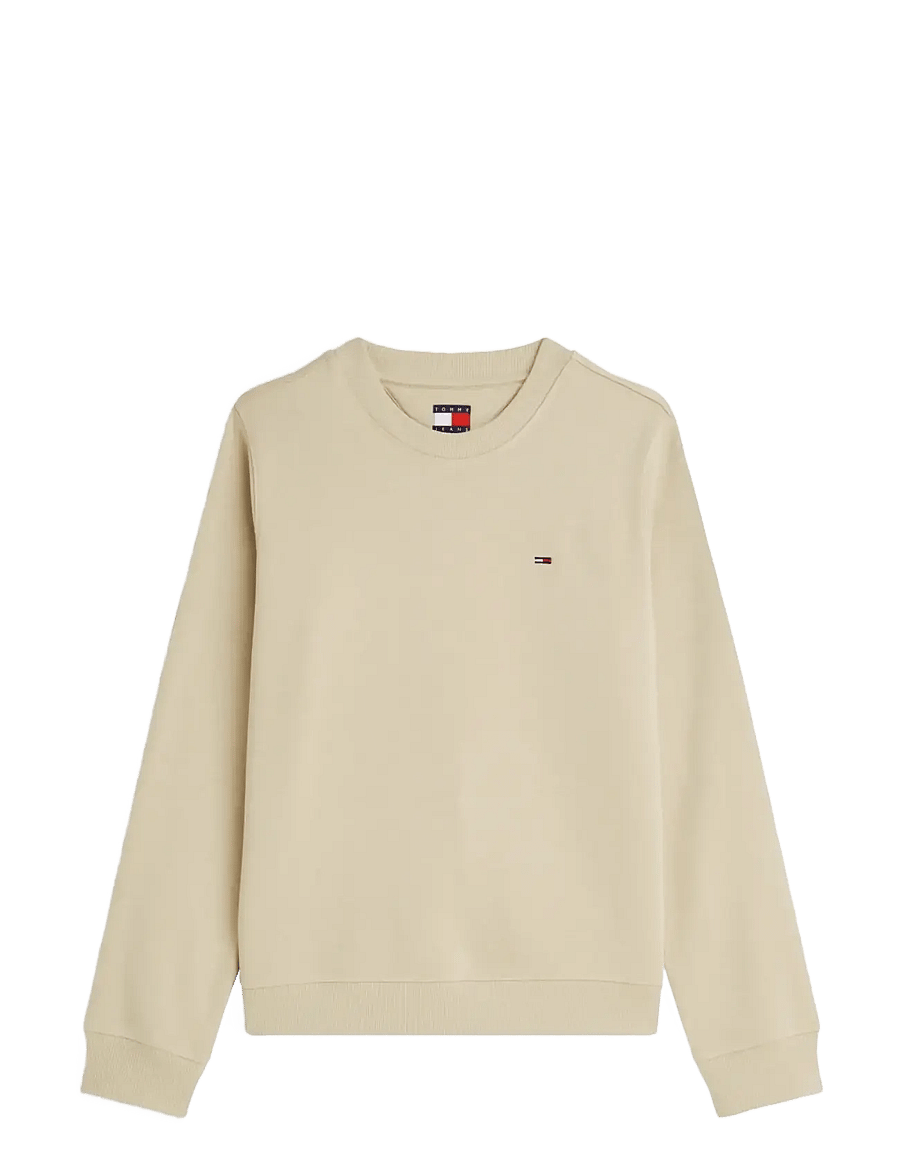 Tommy Jeans - TJW REG S FLAG CREW - igapäevane stiil - gentle gold - 1
