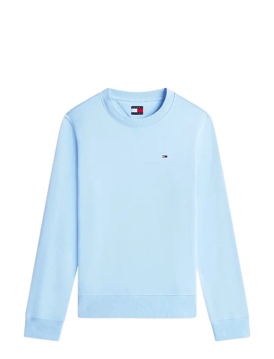 Tommy Jeans - TJW REG S FLAG CREW - sweatshirts - light powdery blue - 1