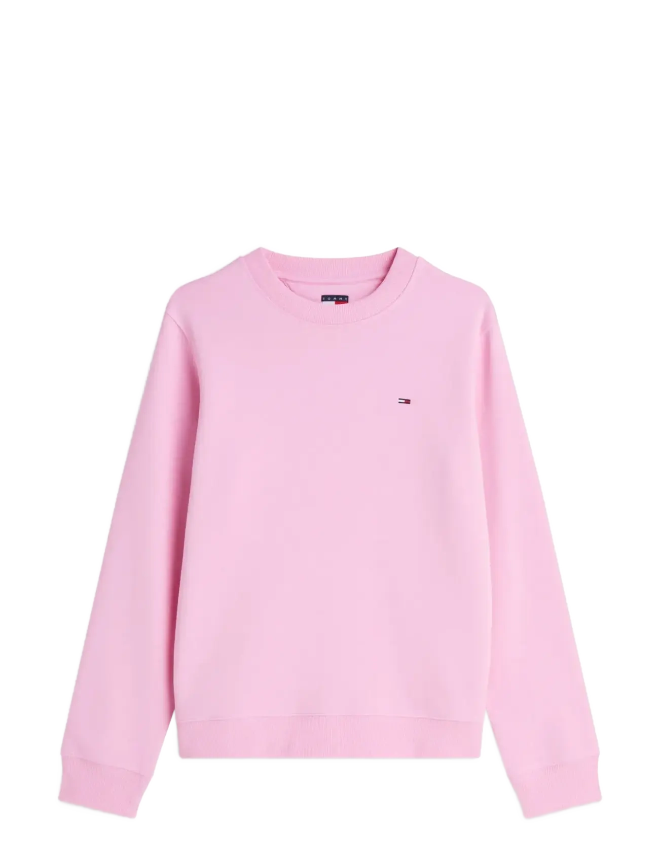 Tommy Jeans TJW REG S FLAG CREW - New arrivals - PINK DAISY / pink/rose