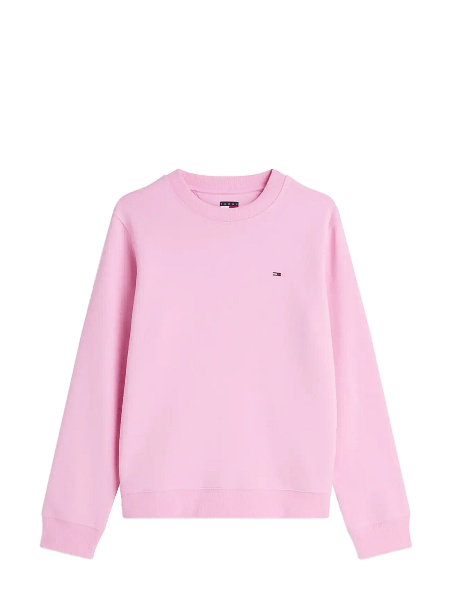 Tommy Jeans - TJW REG S FLAG CREW - sweatshirts - pink daisy - 1