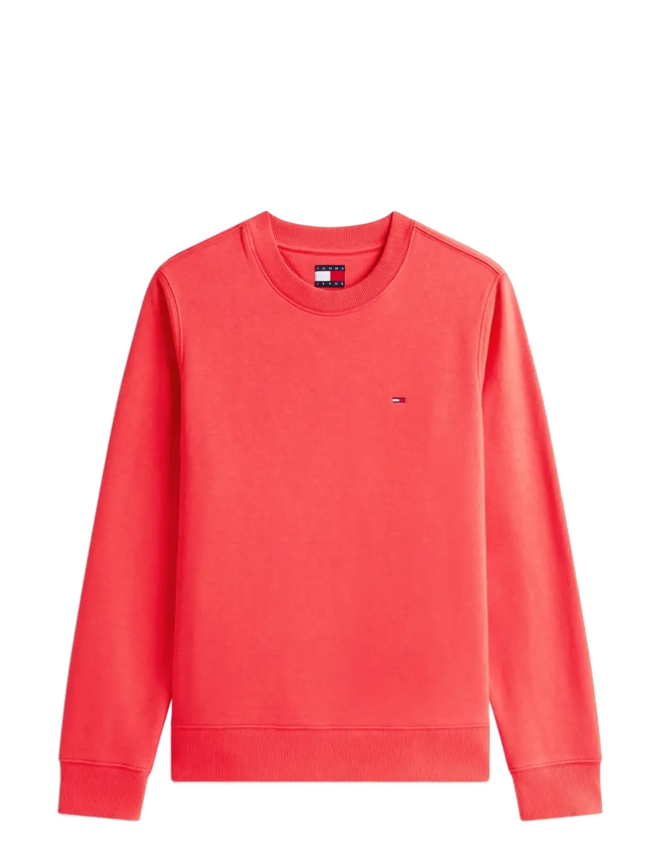 Tommy Jeans TJW REG S FLAG CREW - Tøj - RED ALERT / red