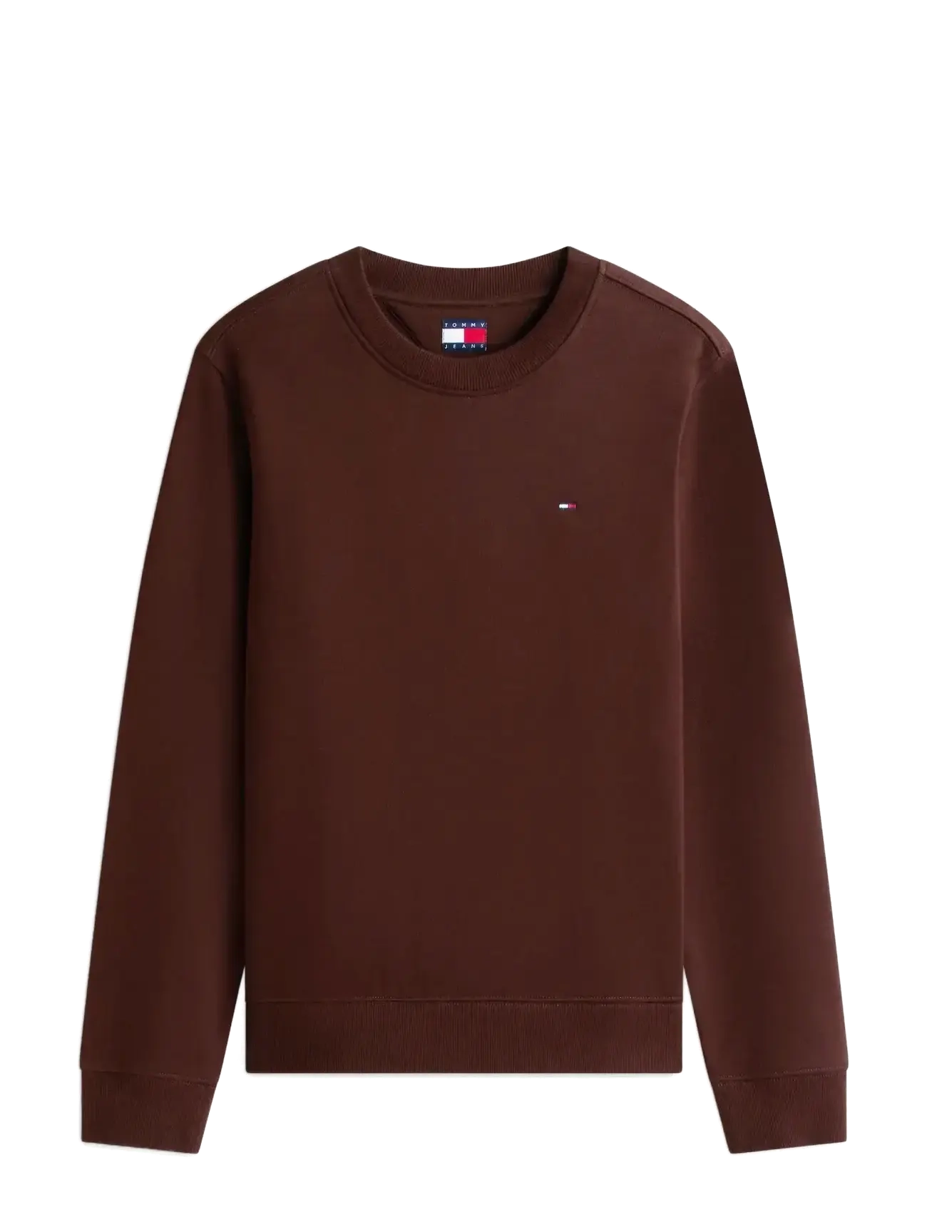 Tommy Jeans TJW REG S FLAG CREW - Tommy Hilfiger - RICH BROWN / brown