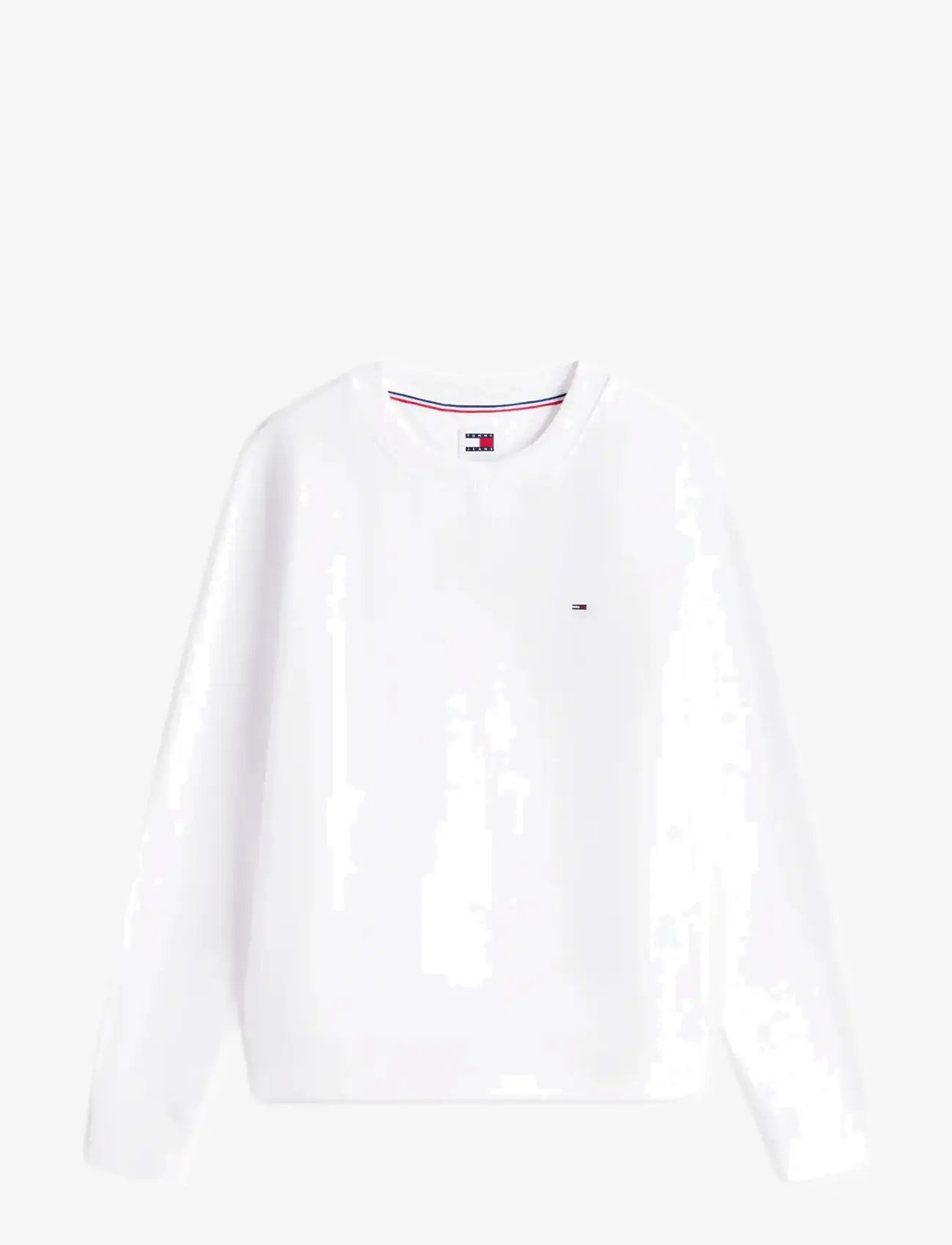 Tommy Jeans - TJW REG S FLAG CREW - alltags-style - white - 1