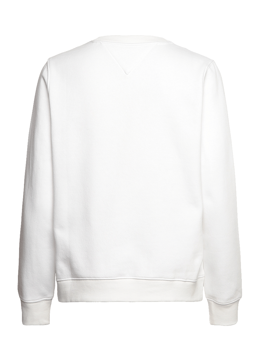 Tommy Jeans - TJW REG S FLAG CREW - sweatshirts - white - 2