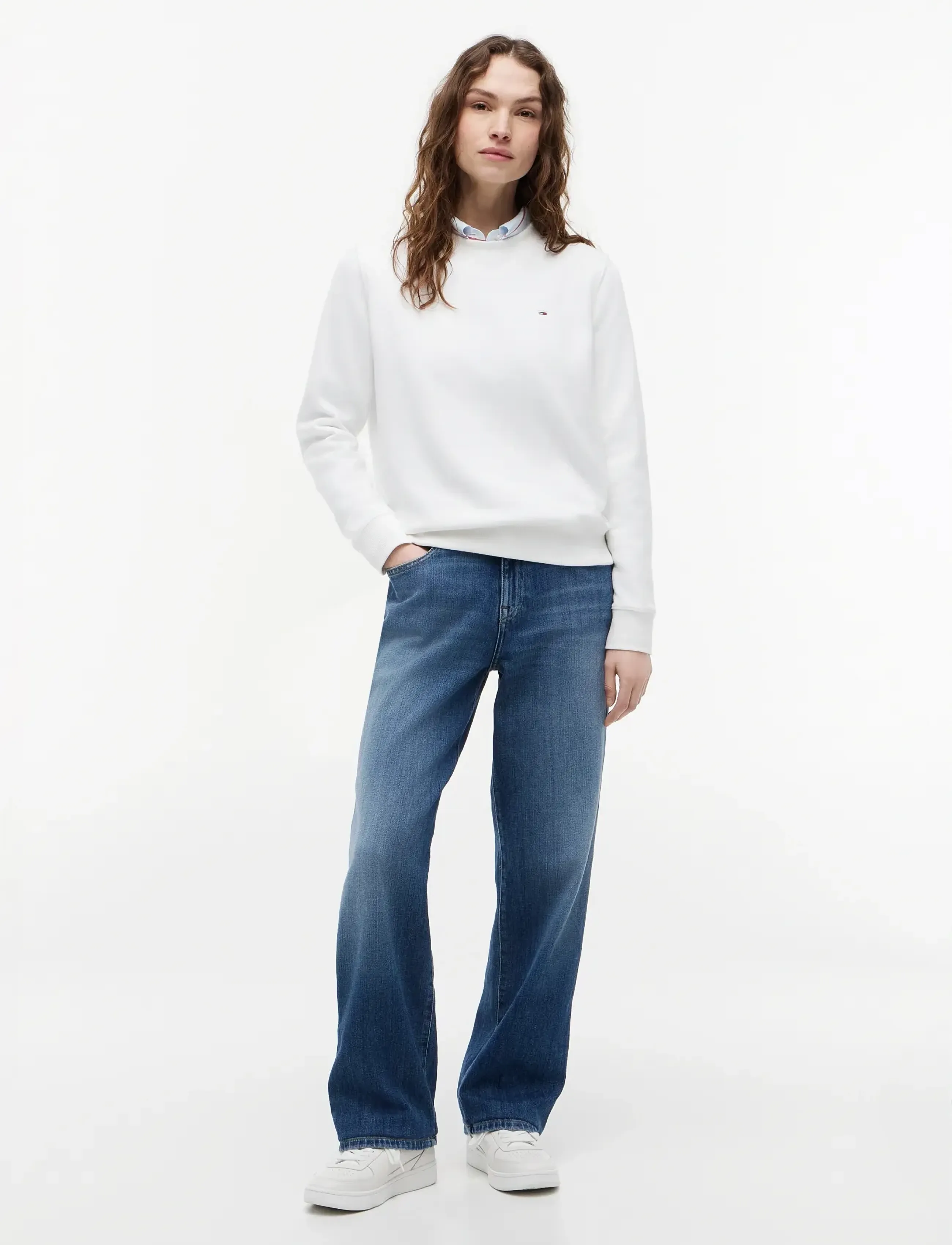 TOMMY JEANS Tjw Reg S Flag Crew sweatshirts dam – bild 7