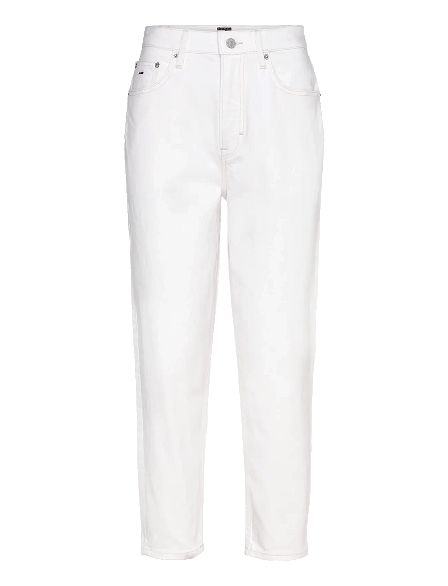 Tommy Jeans - MOM JEAN UH TPR BI4191 - mom jeans - denim white - 1