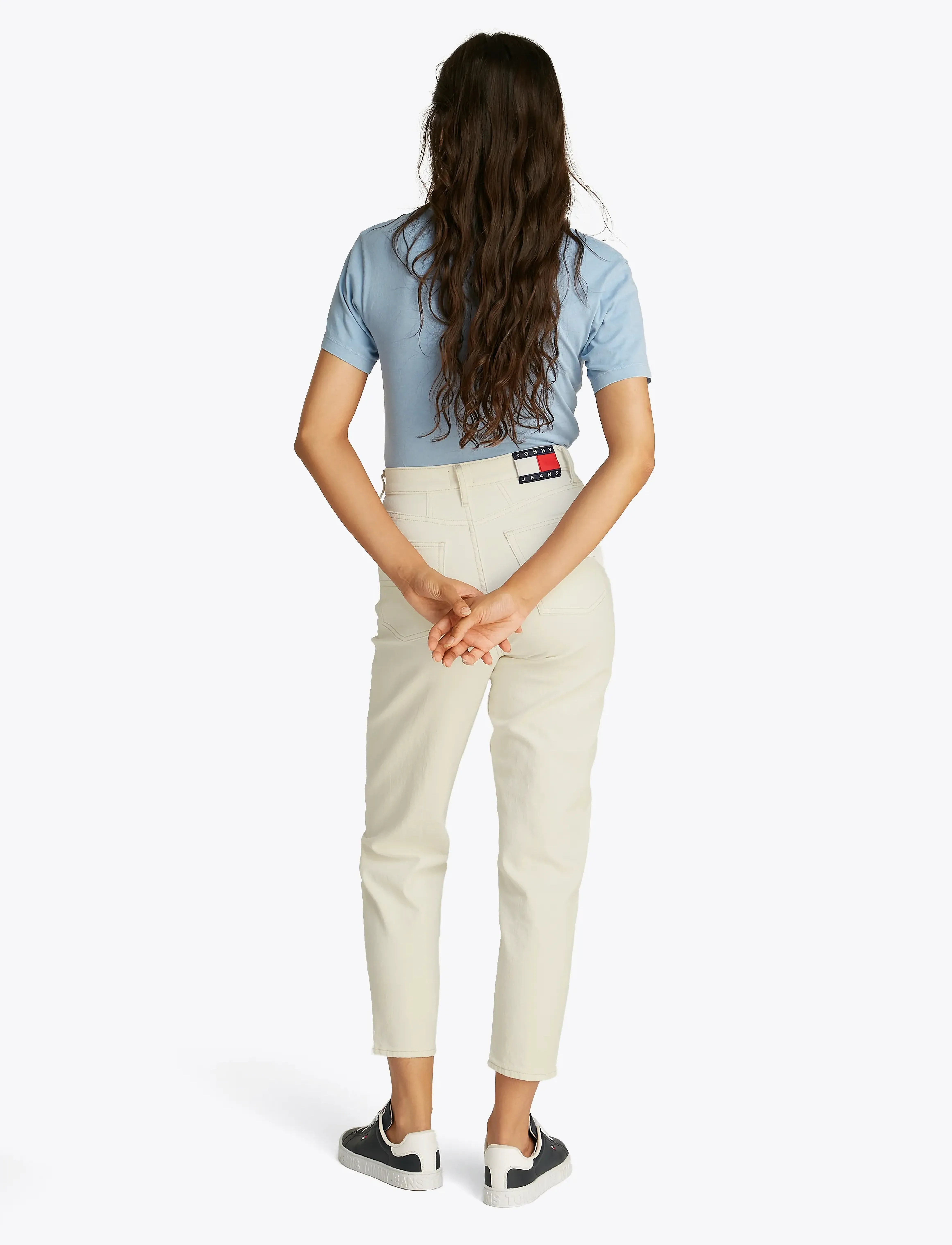 Tommy Jeans - MOM JEAN UH TPR BI4191 - mom jeans - denim white - 3