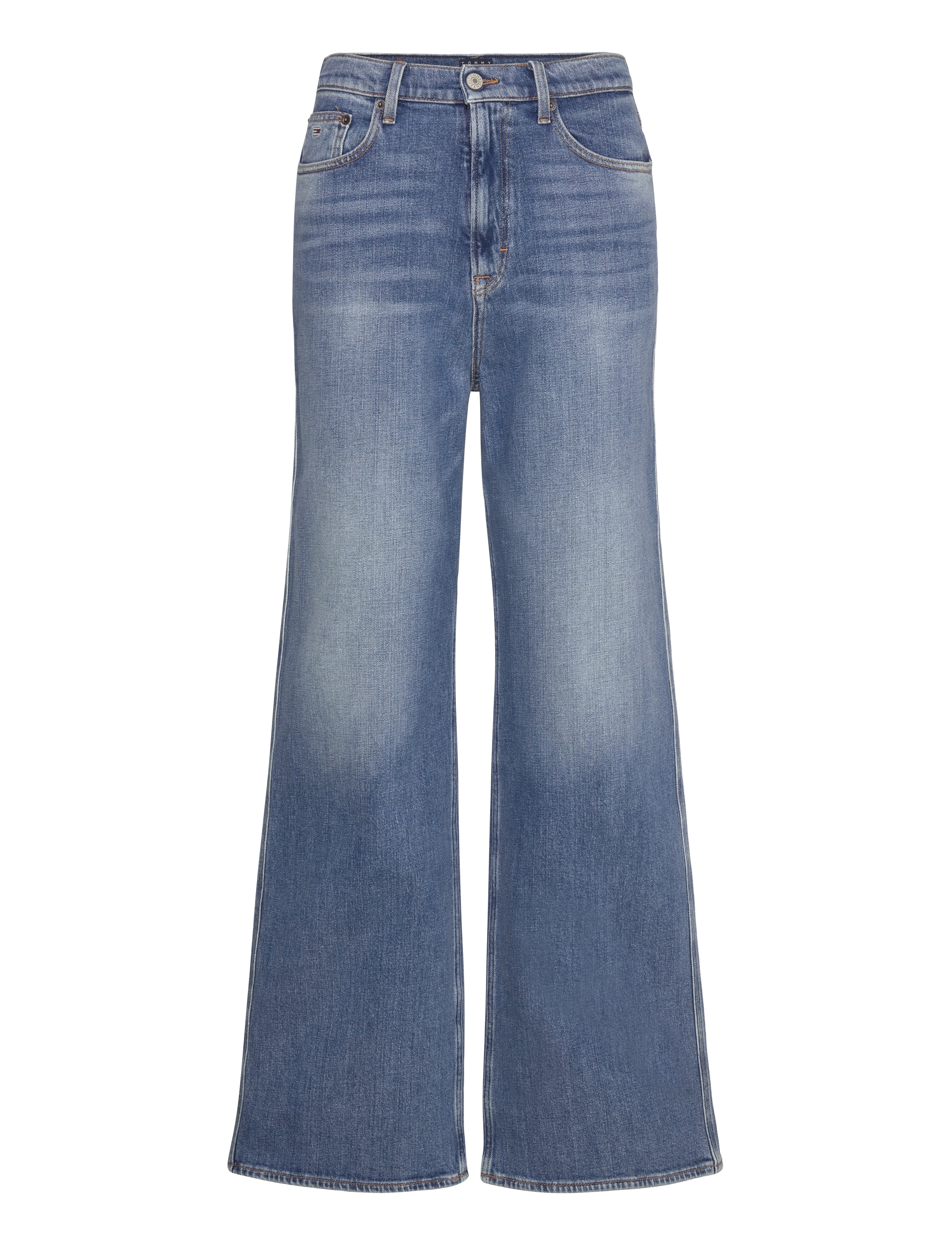 Tommy Jeans CLAIRE HR WD BI0134 CO - Flared jeans - DENIM MEDIUM / blue
