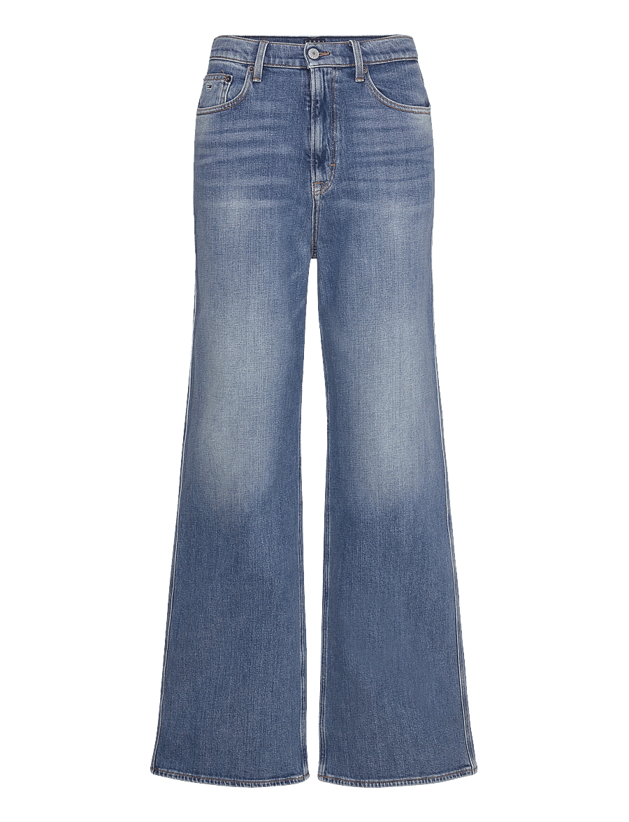 Tommy Jeans - CLAIRE HR WD BI0134 CO - schlaghosen - denim medium - 1