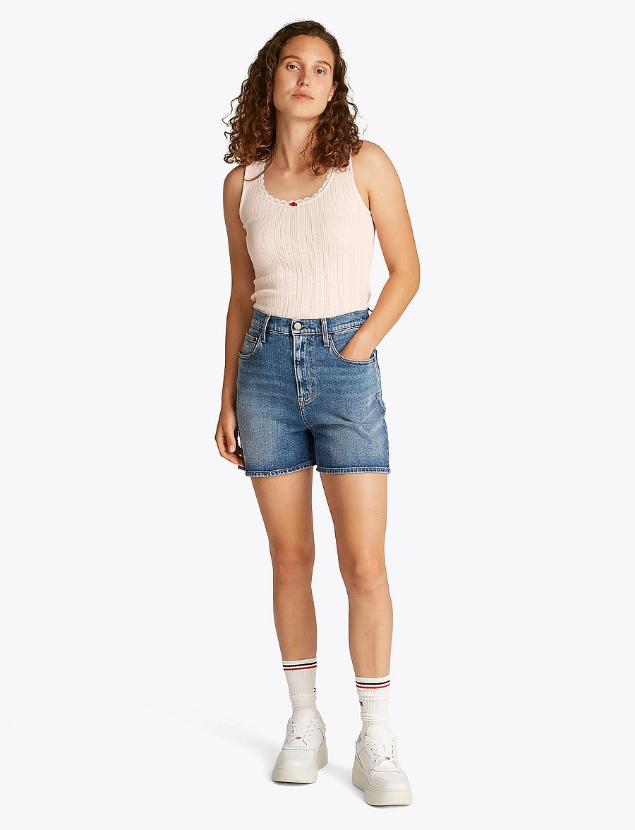 Tommy Jeans - MOM SHORT BI0134 - jeansshorts - denim medium - 4