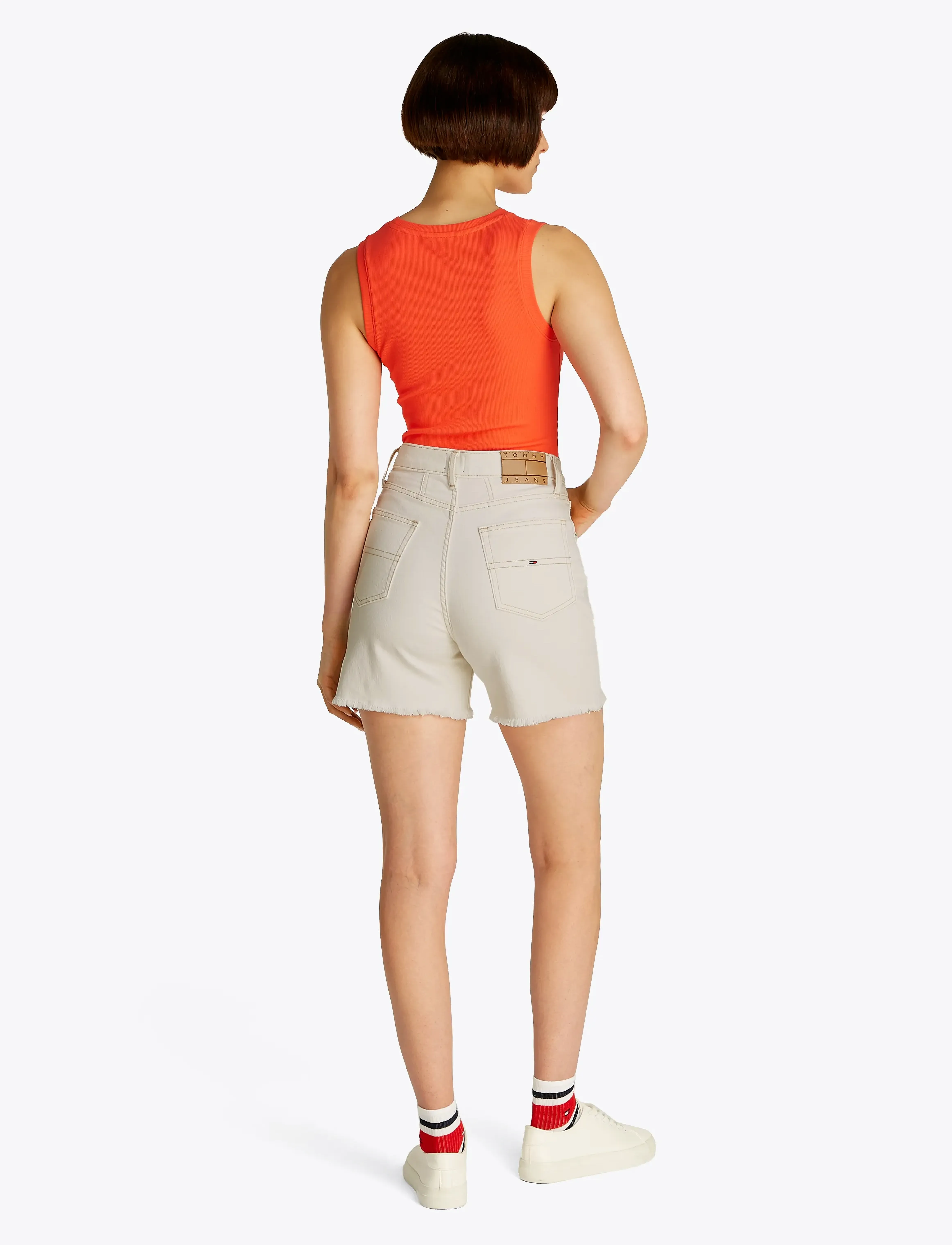 Tommy Jeans - MOM SHORT BI8194 - jorts - denim white - 3