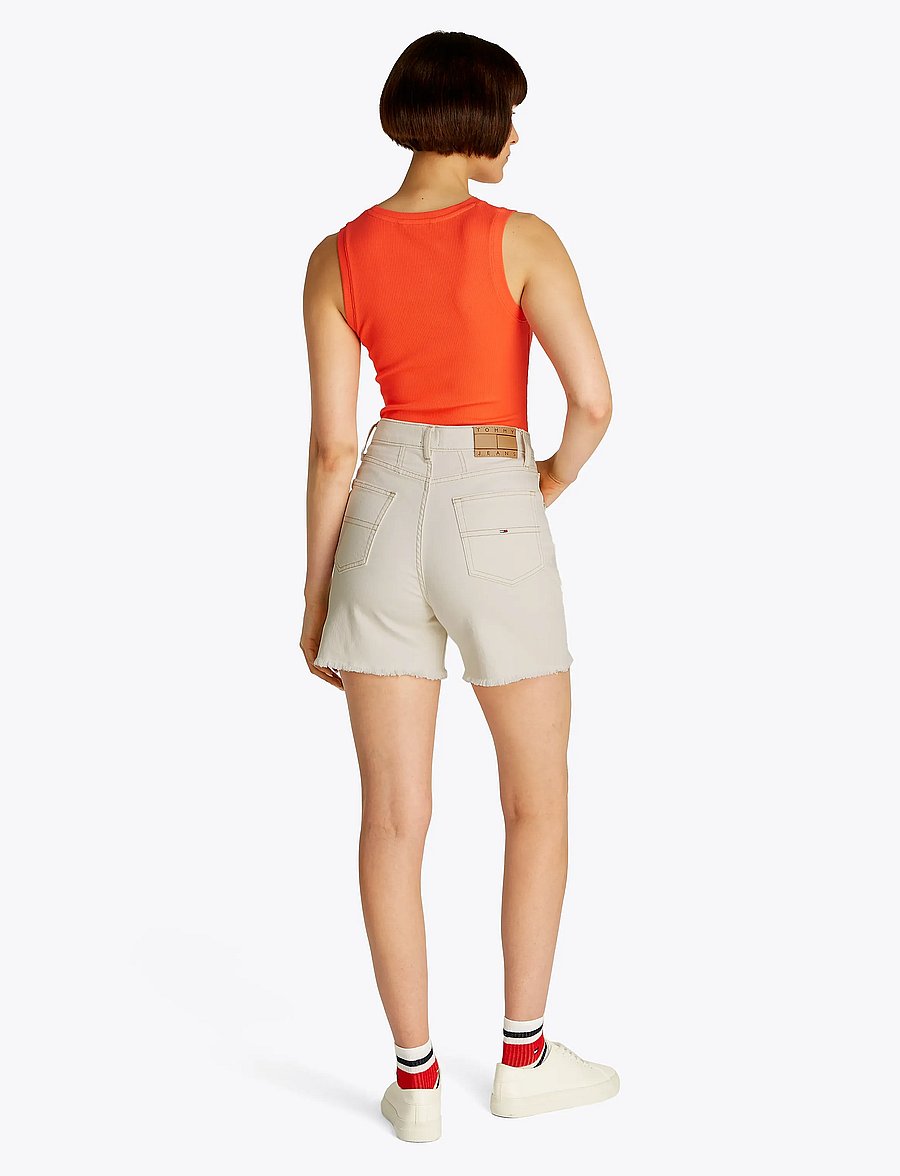 Tommy Jeans - MOM SHORT BI8194 - jeansshorts - denim white - 3